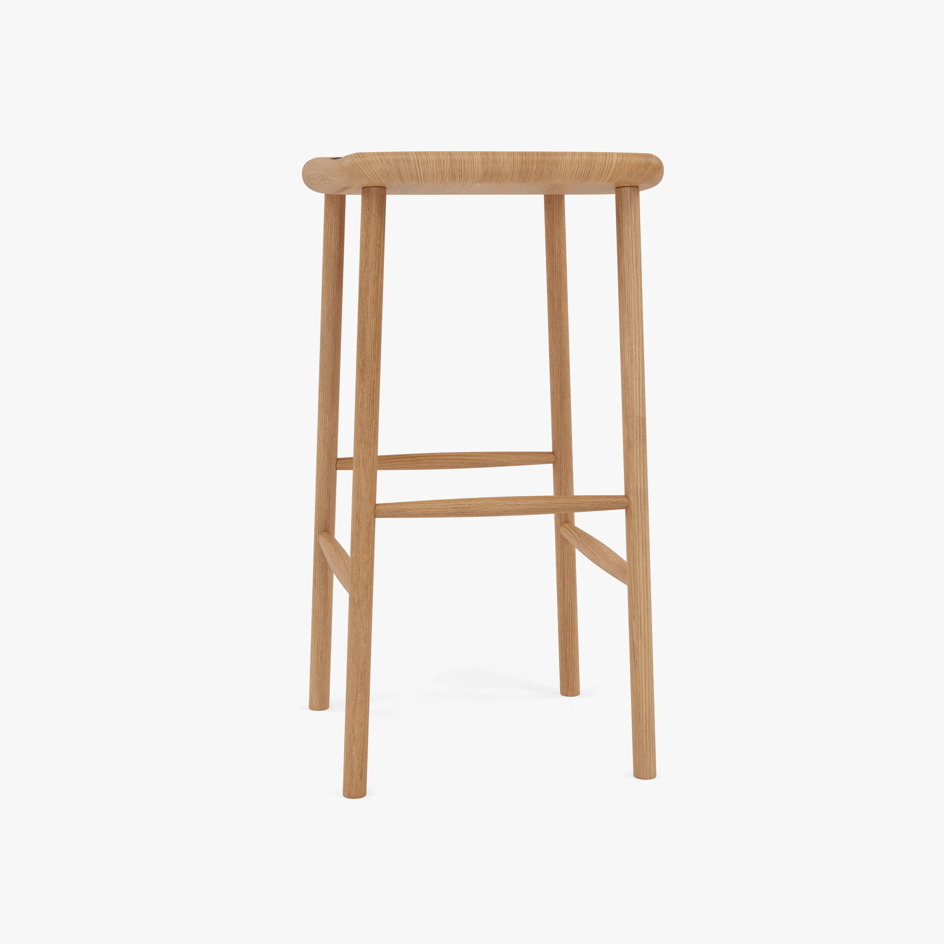 Anton Counter Stool Solid Seat Solid American Oak
