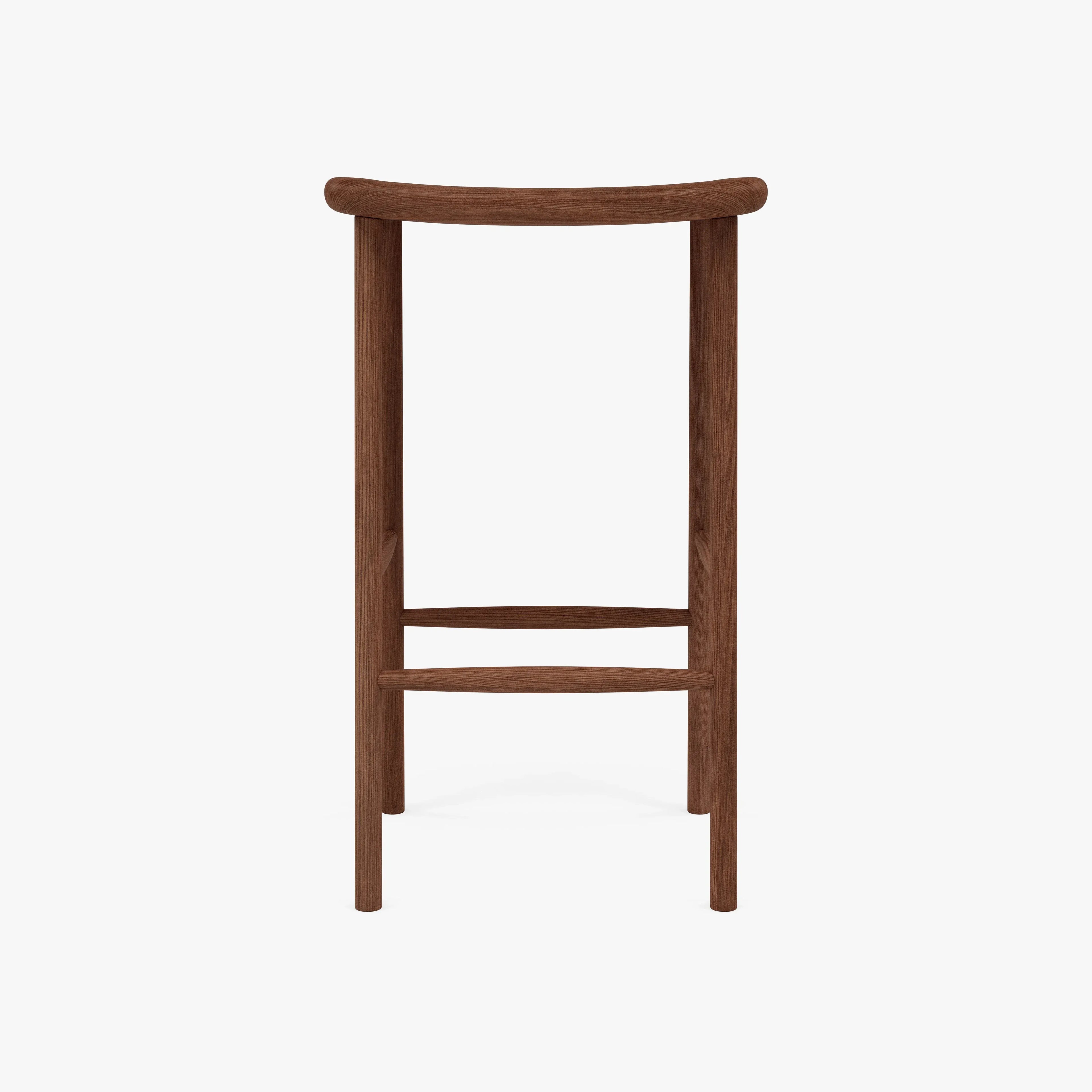 Anton Counter Stool Solid Seat Solid American Walnut