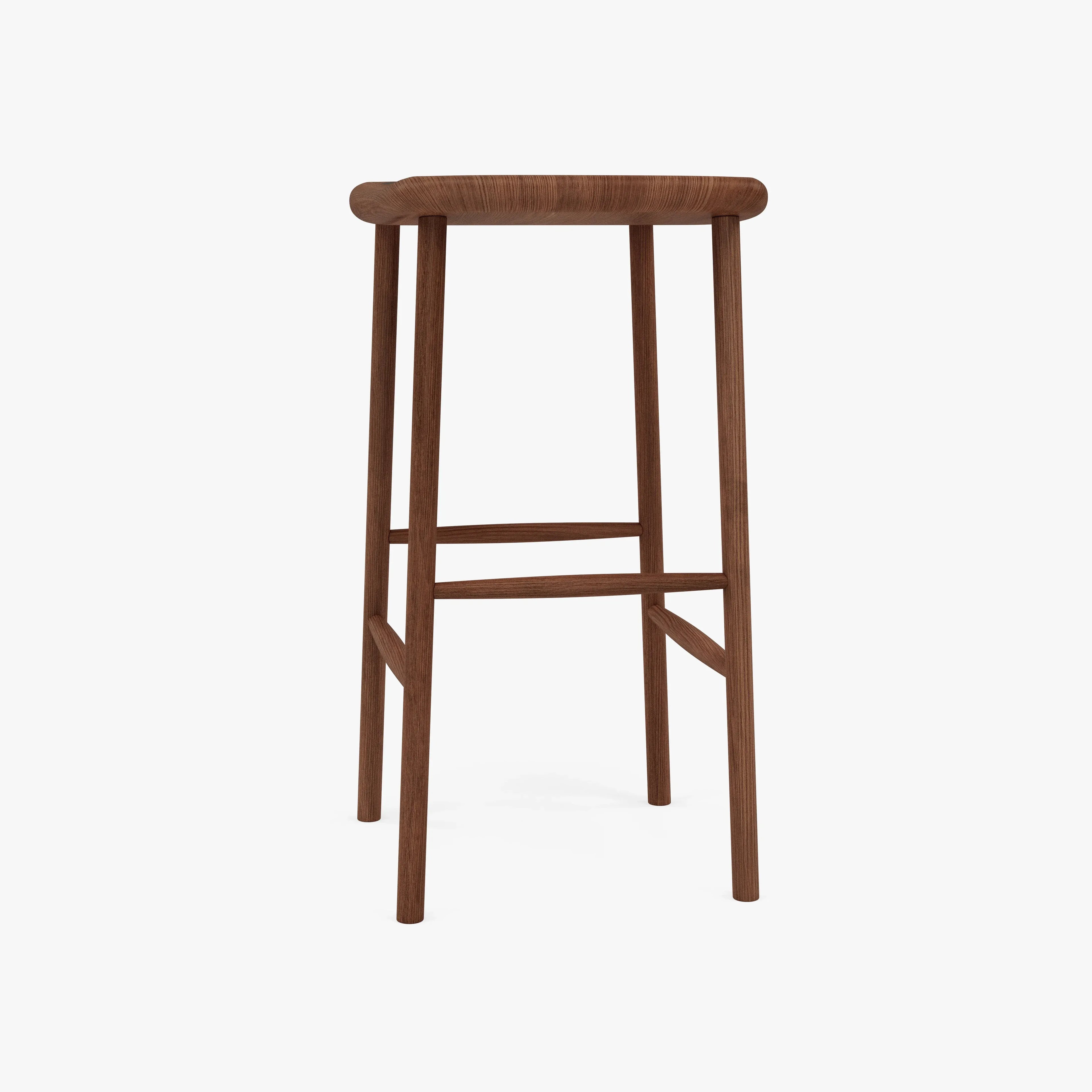 Anton Counter Stool Solid Seat Solid American Walnut