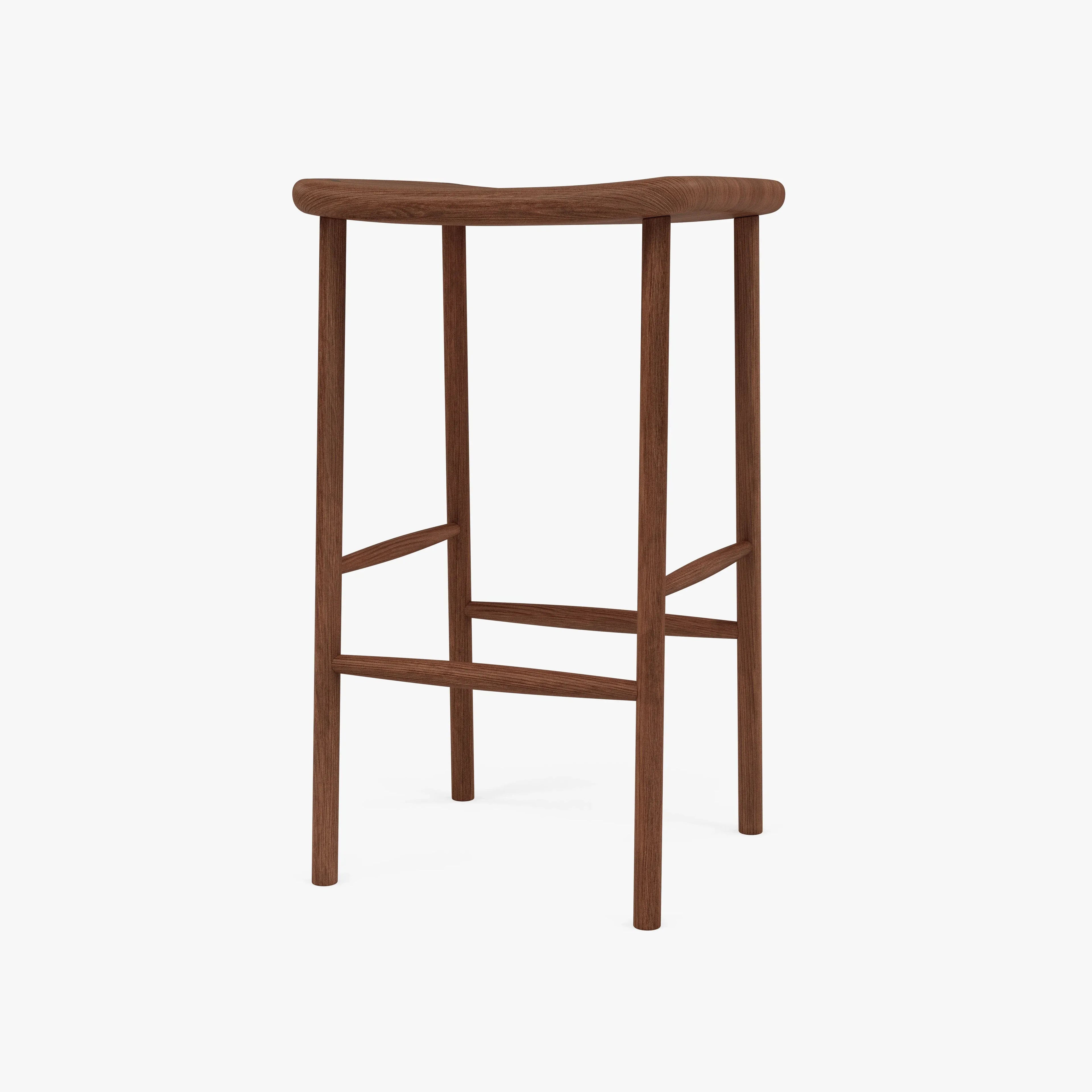 Anton Counter Stool Solid Seat Solid American Walnut