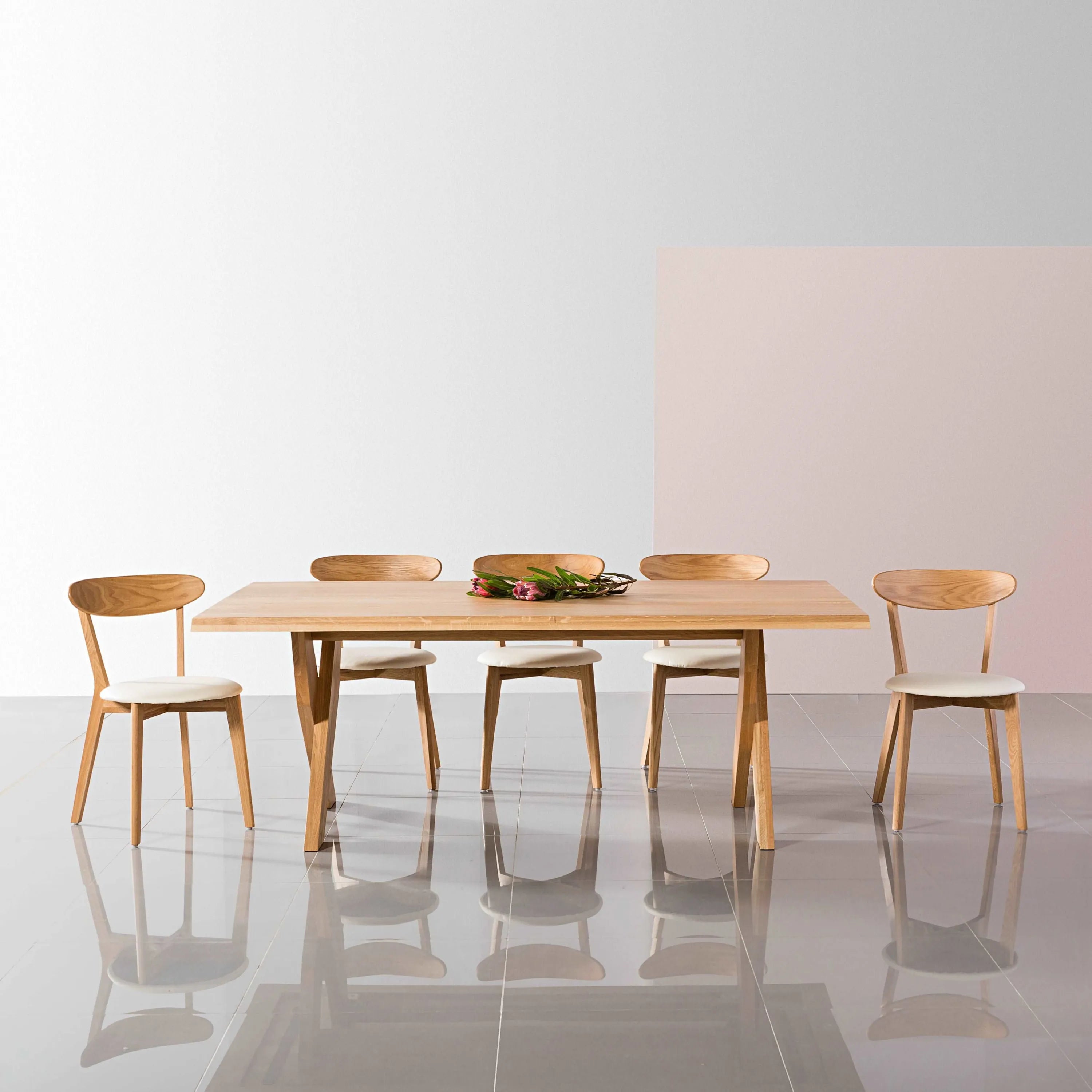 Axel Dining Table 79" x 43" Solid American Oak