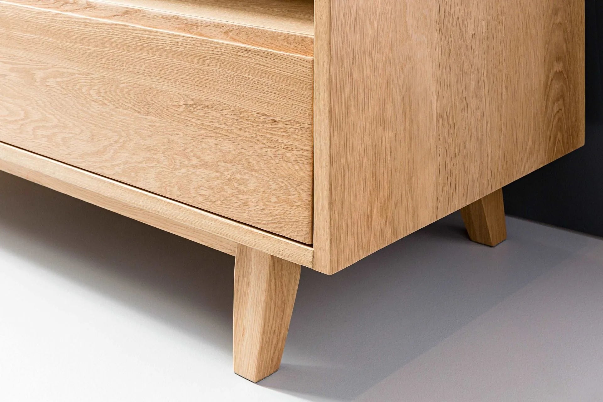 Bastian TV and Media Console 51" x 18" Solid American Oak