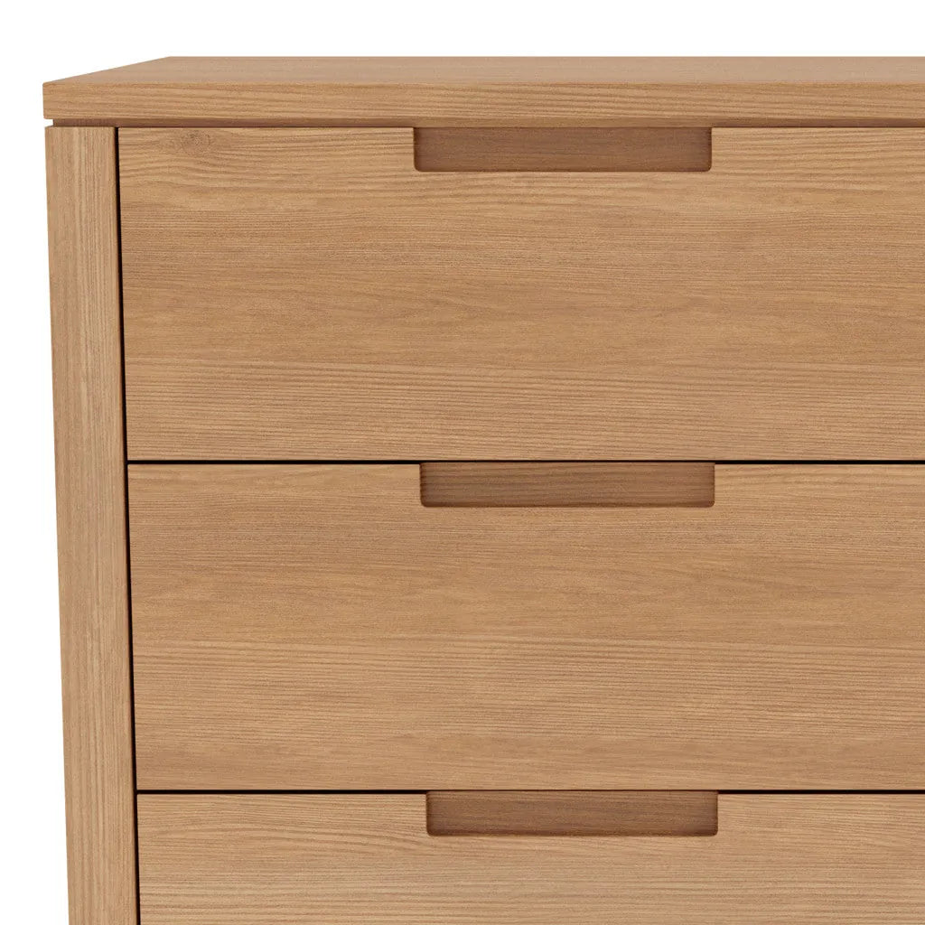 Bruno Dresser 5 Drawers 43" x 21" Solid American Oak