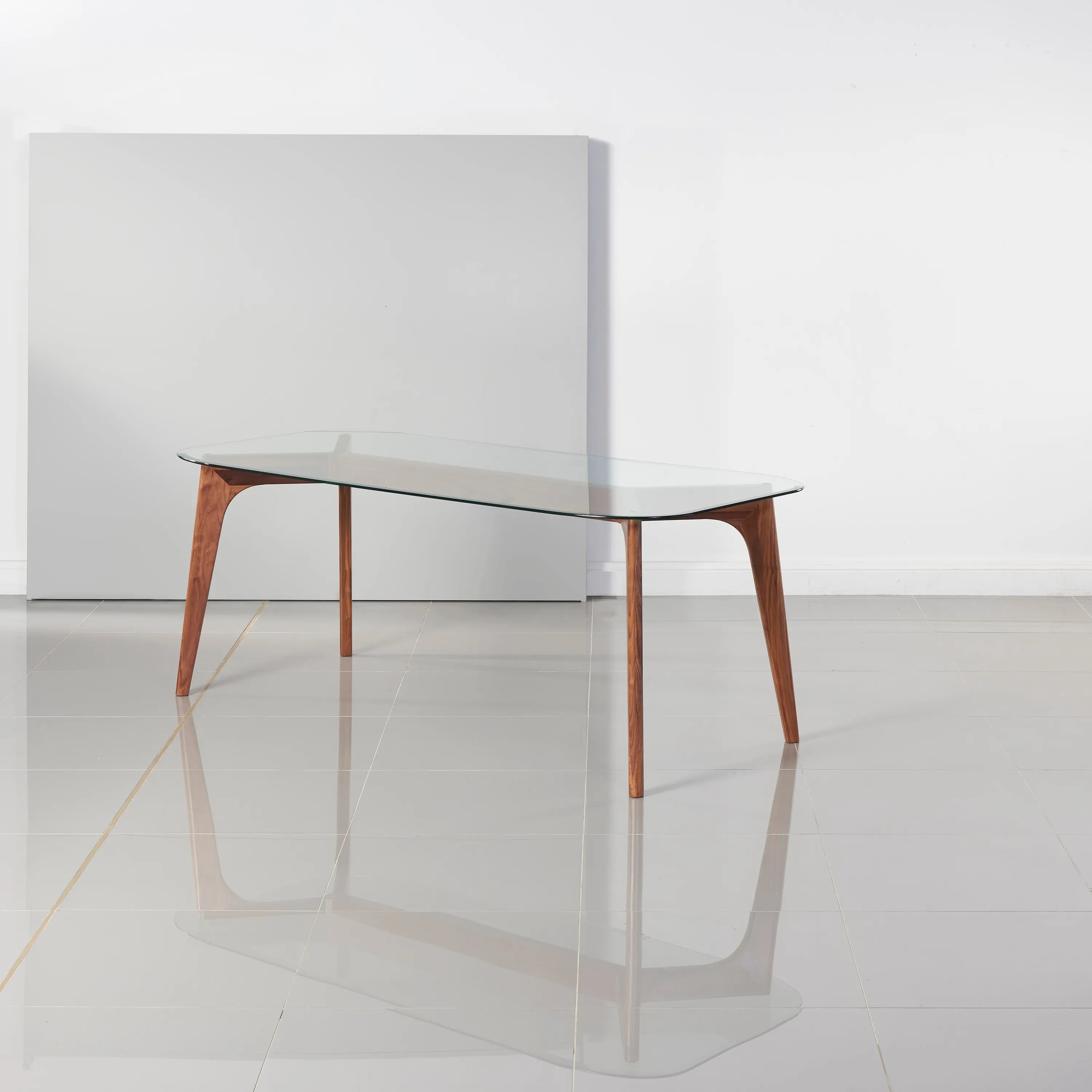 Hilda Dining Table 79" x 35" Solid American Walnut