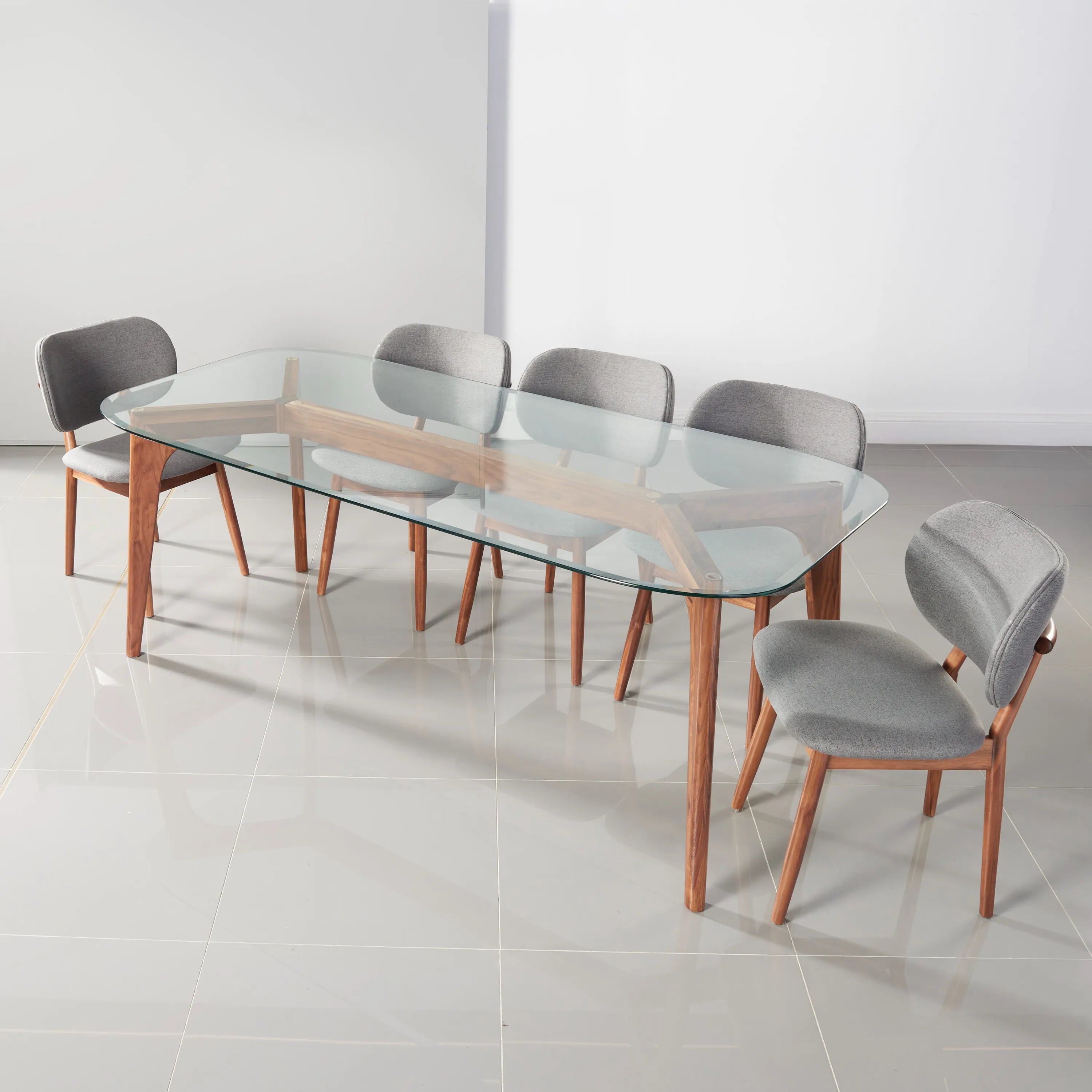 Hilda Dining Table 79" x 35" Solid American Walnut