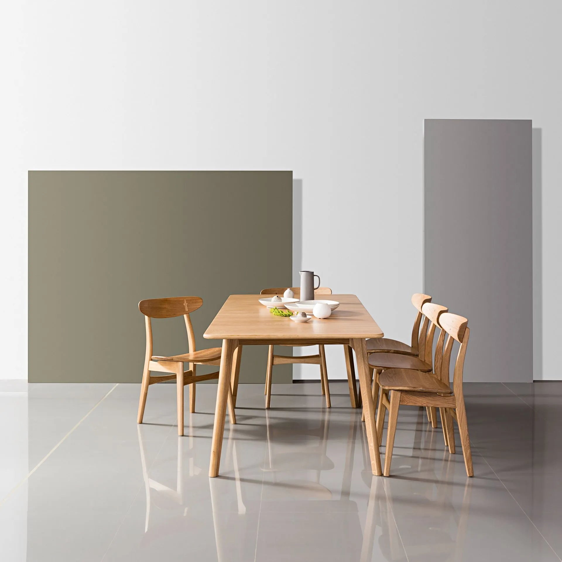 Magnus Dining Table Extendable 63-79" x 35" Solid American Oak