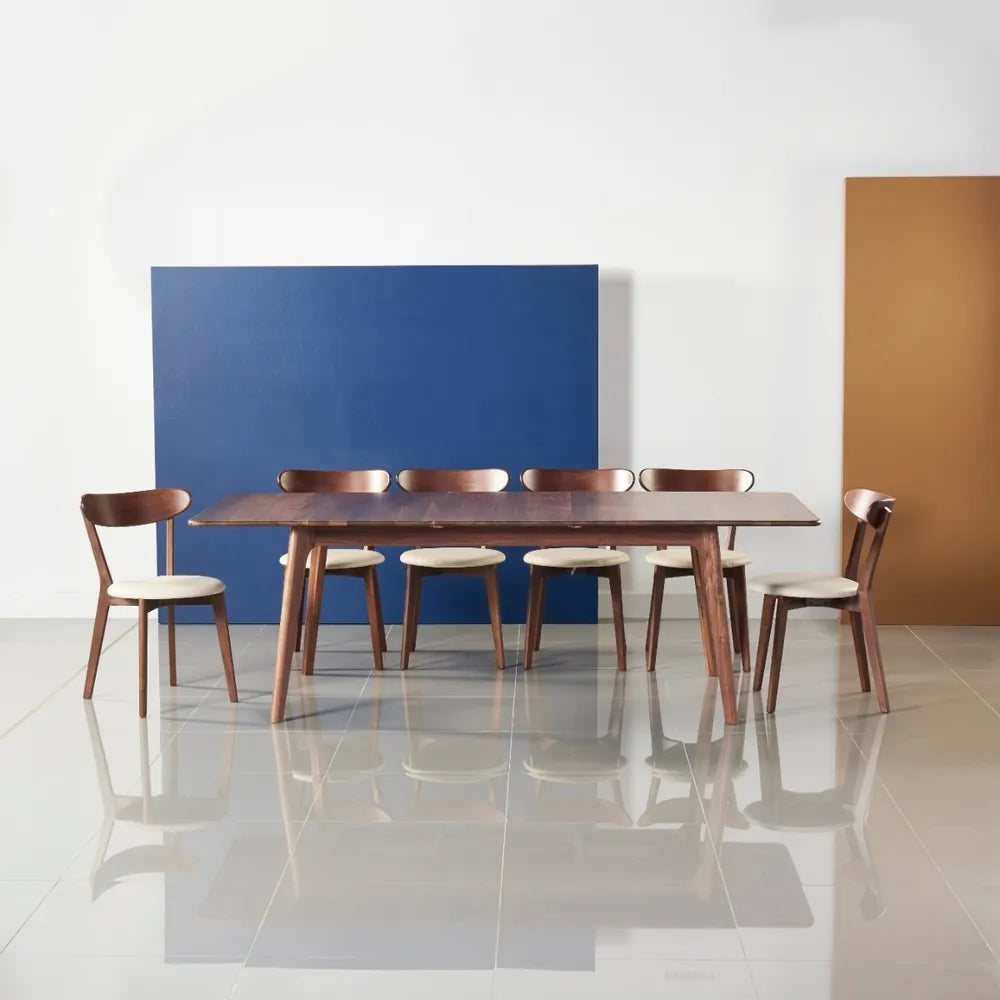 Magnus Dining Table Extendable 71-91" x 39" Solid American Walnut