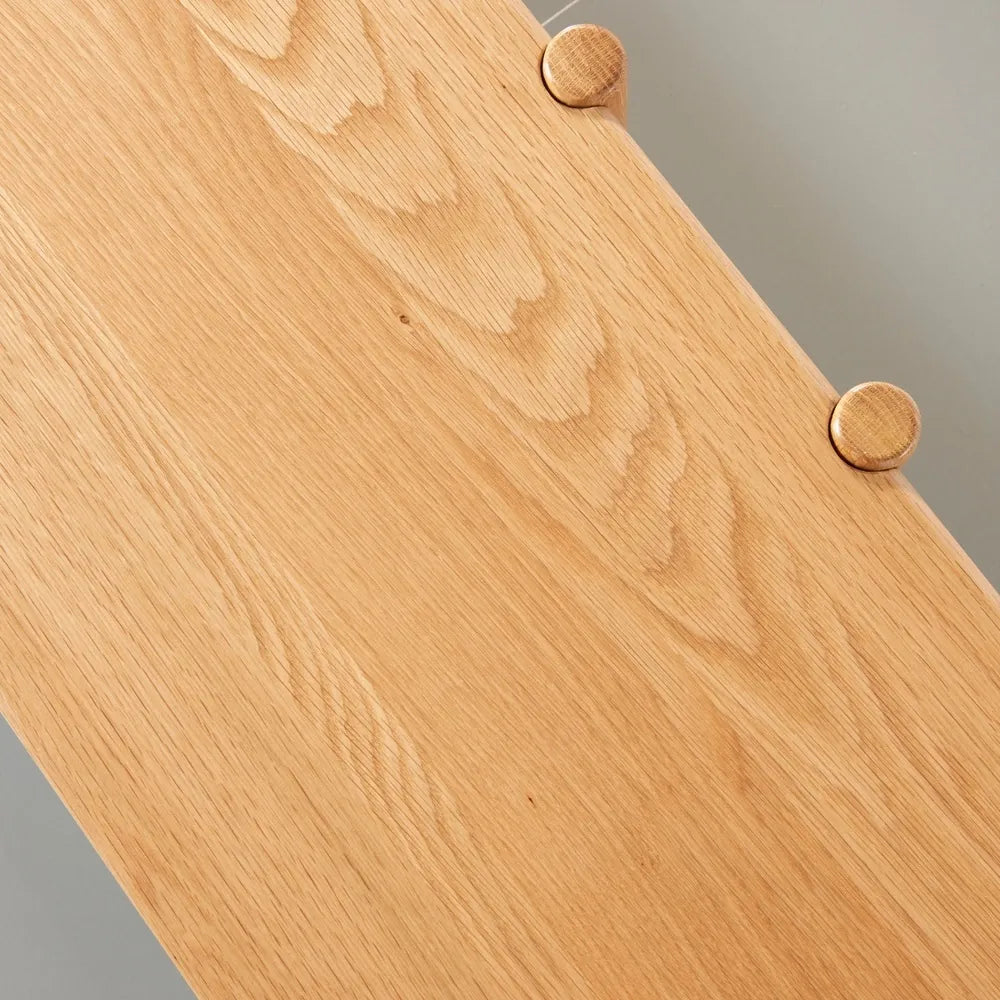 Olivia Modular Shelf Double 57" x 14" x 62" Solid American Oak