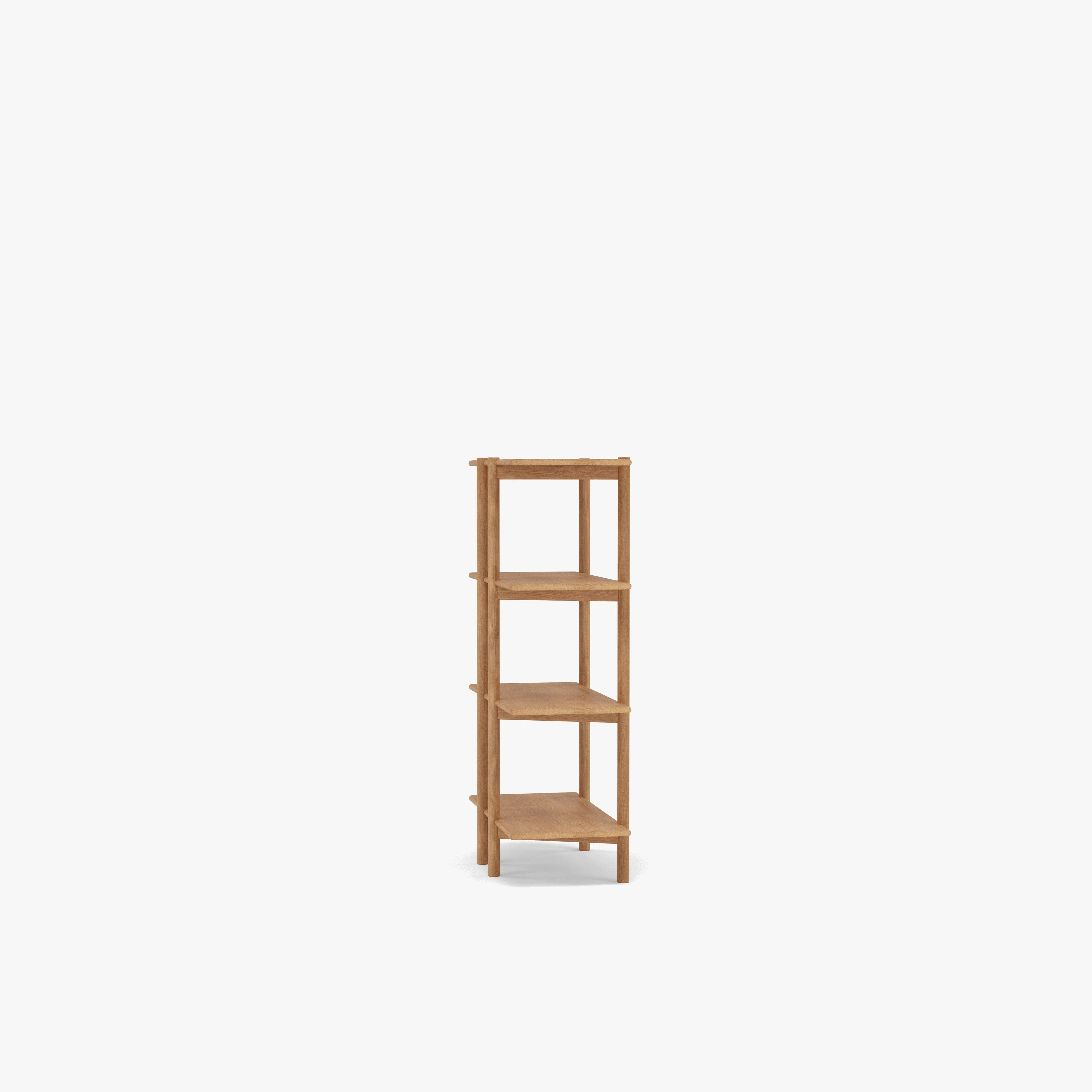 Olivia Modular Shelf Single 28" x 14" x 48" Solid American Oak