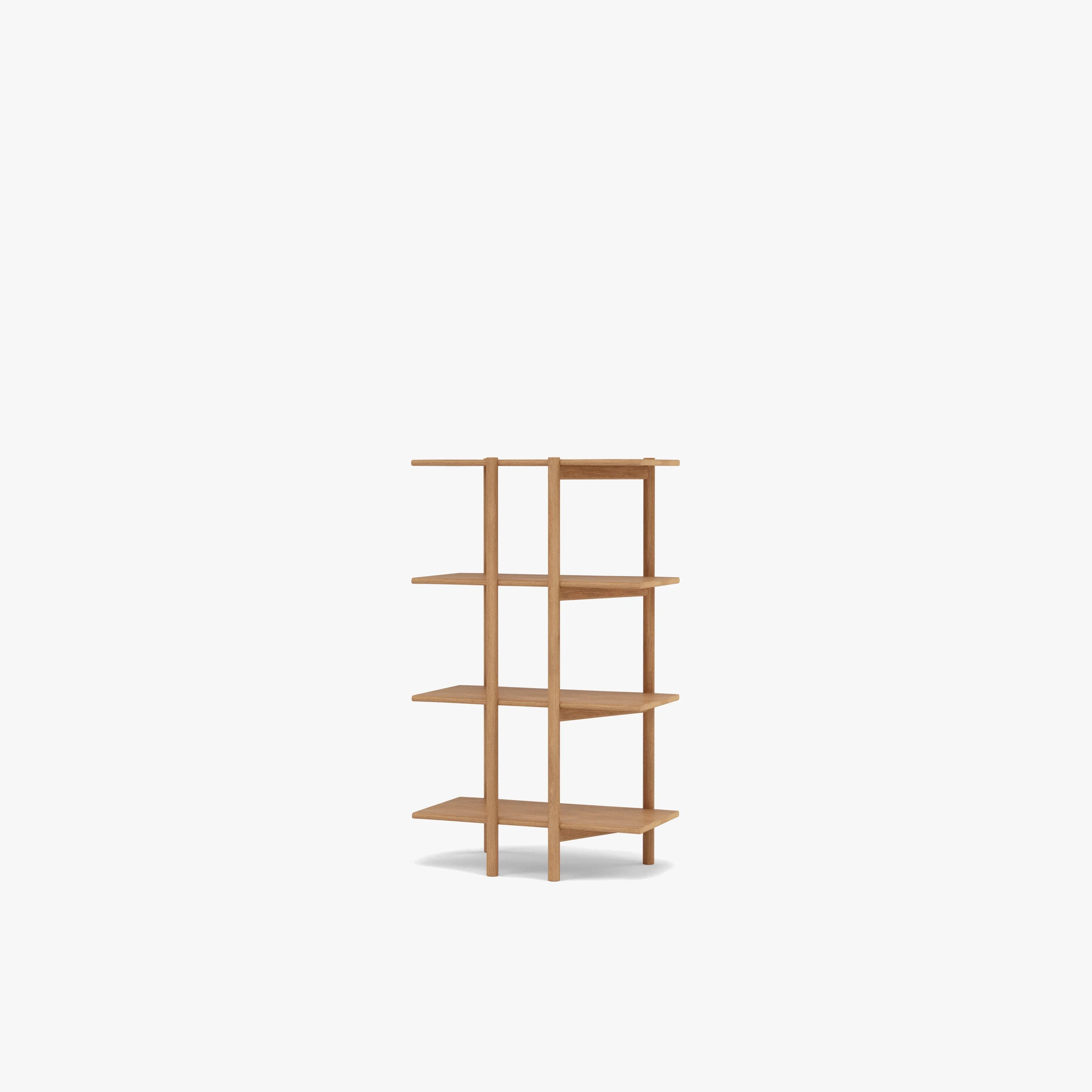 Olivia Modular Shelf Single 28" x 14" x 48" Solid American Oak