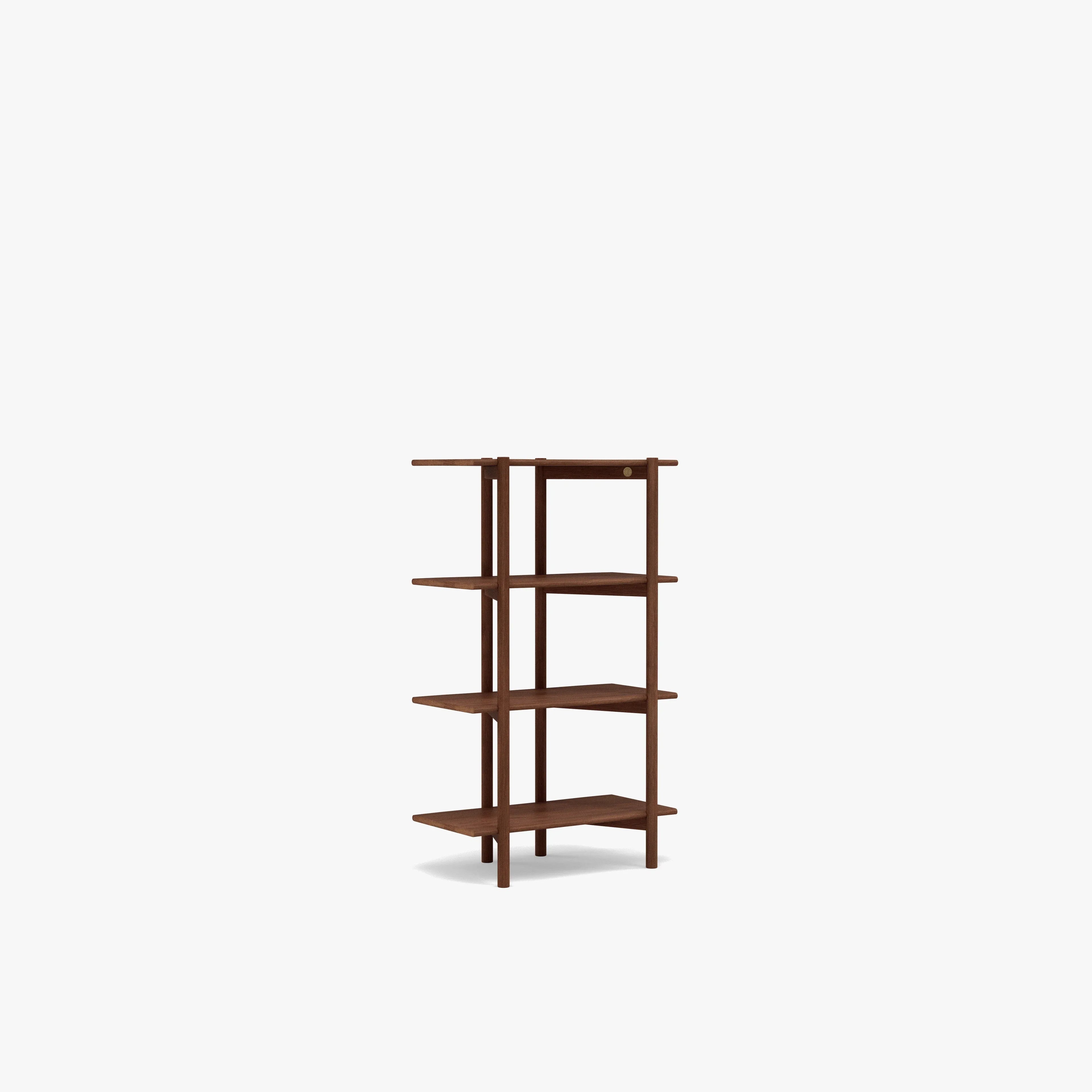 Olivia Modular Shelf Single 28" x 14" x 48" Solid American Walnut