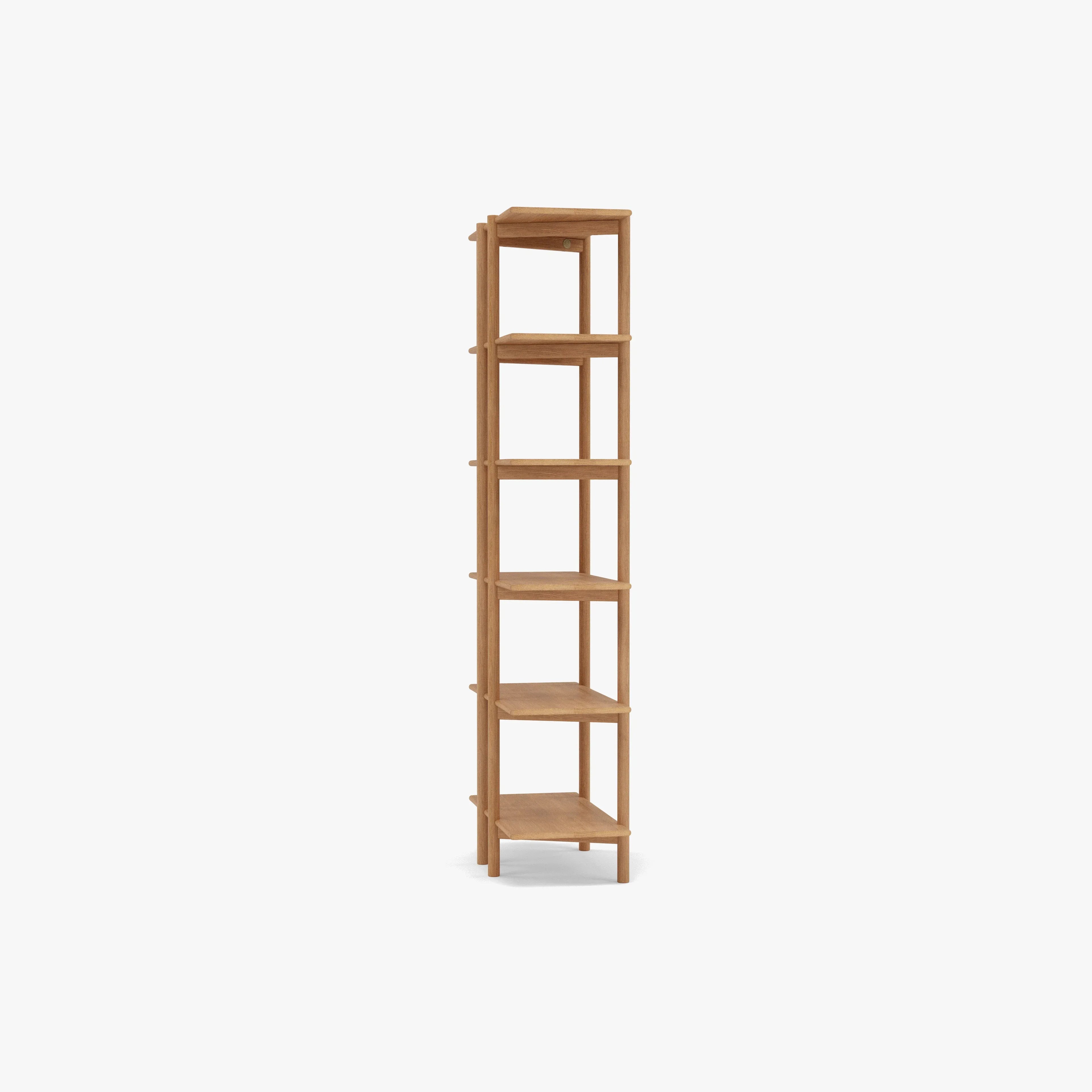 Olivia Modular Shelf Single 28" x 14" x 76" Solid American Oak