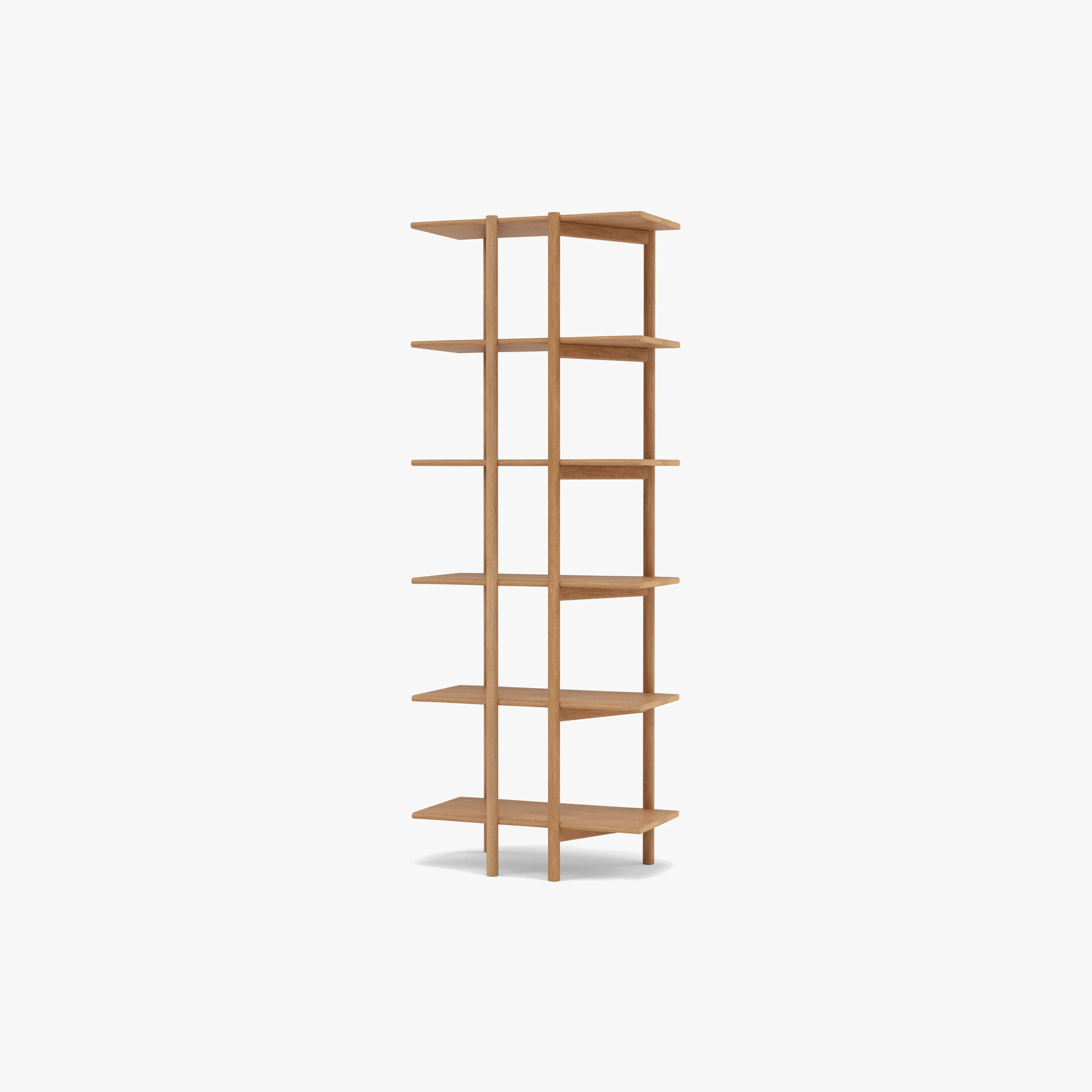 Olivia Modular Shelf Single 28" x 14" x 76" Solid American Oak