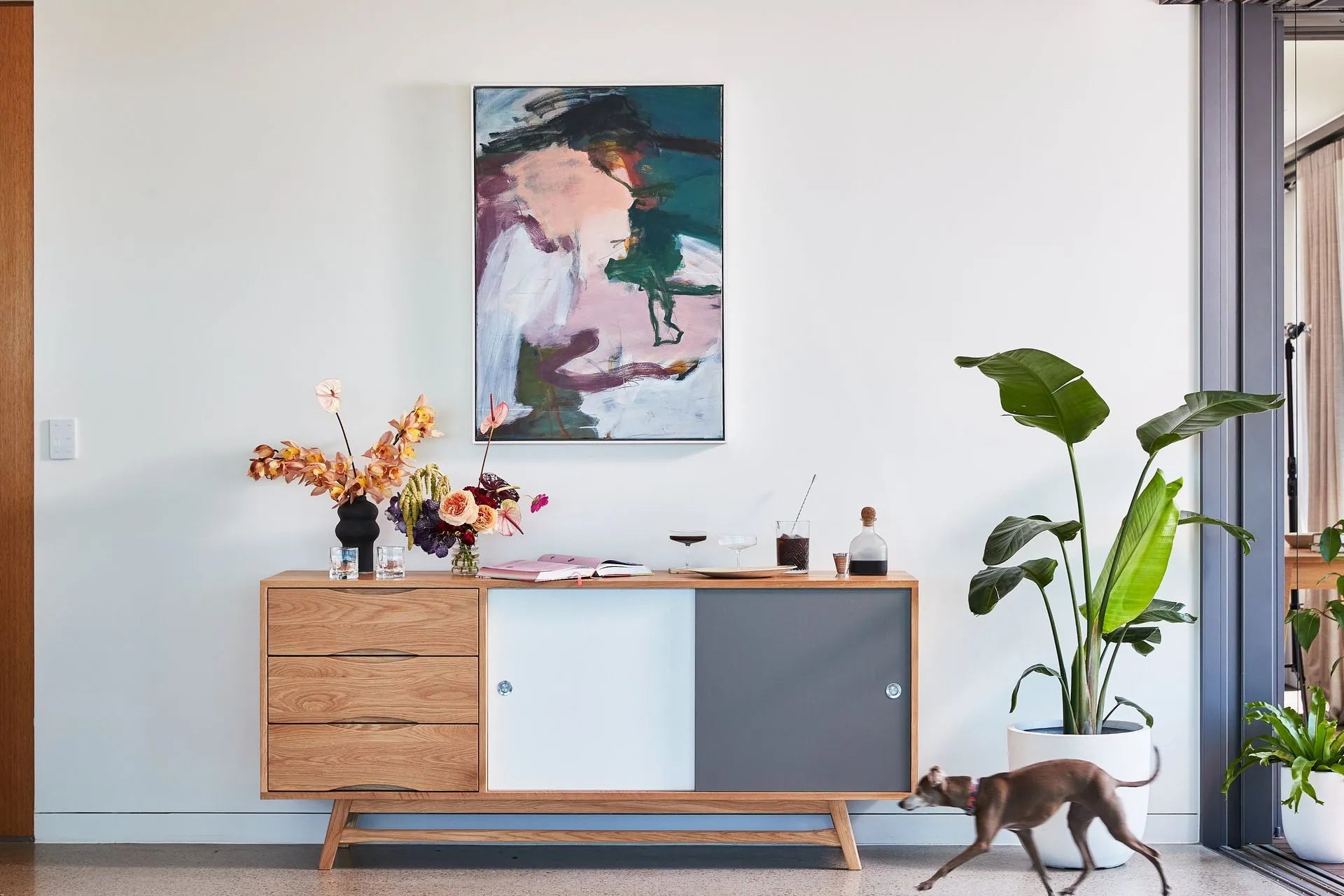 Svend Sideboard 71" x 18" Solid American Oak