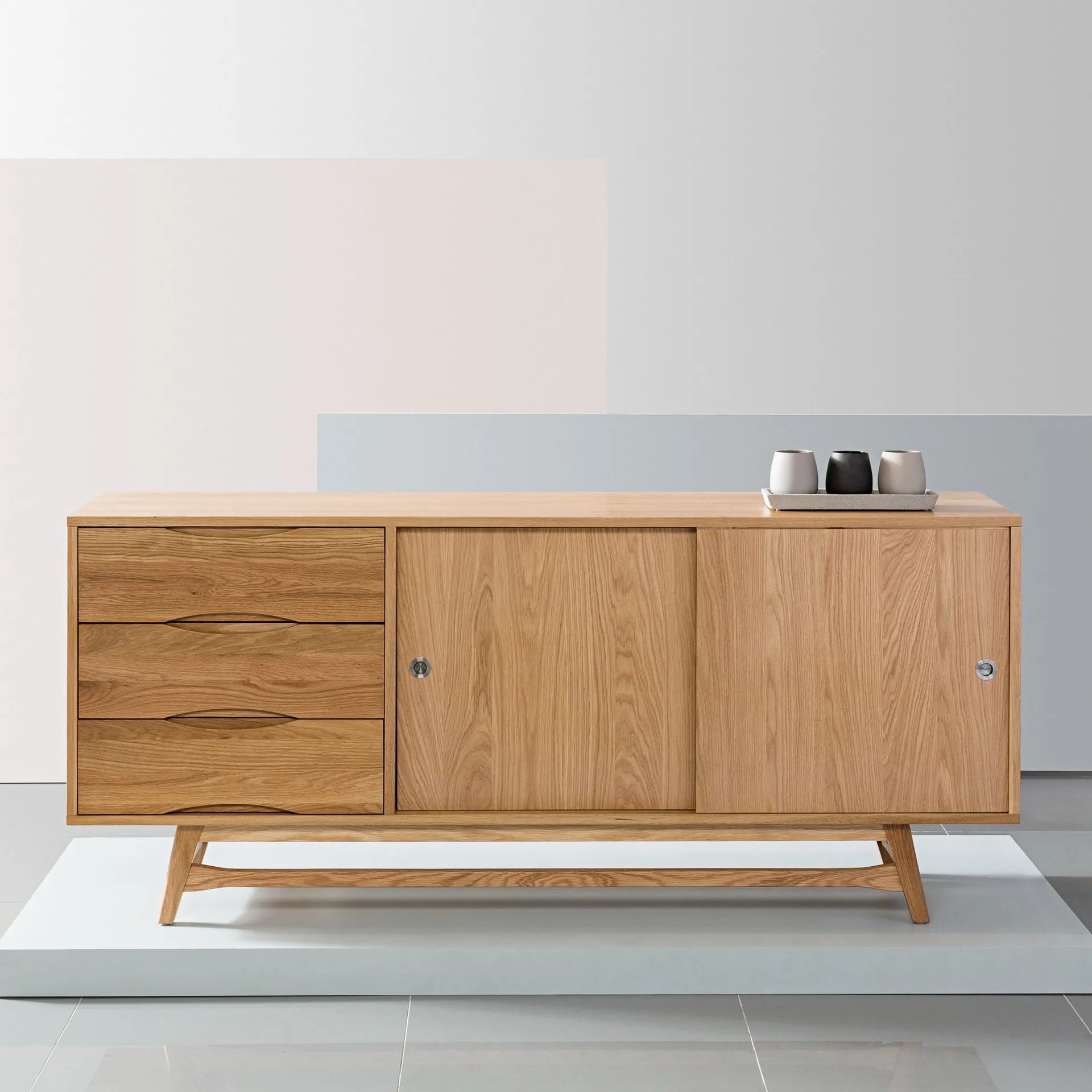Svend Sideboard 71" x 18" Solid American Oak