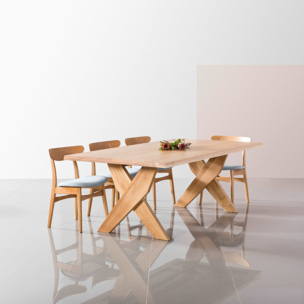Buy Axel Rectangular Dining Table in Solid Oak | IconByDesign