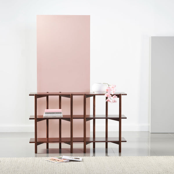 Olivia Display Shelf - Double Width - Solid Walnut | OS1154