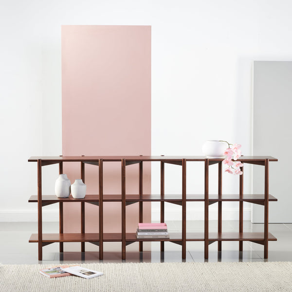 Olivia Display Shelf - Triple Width - Solid Walnut | OS1159