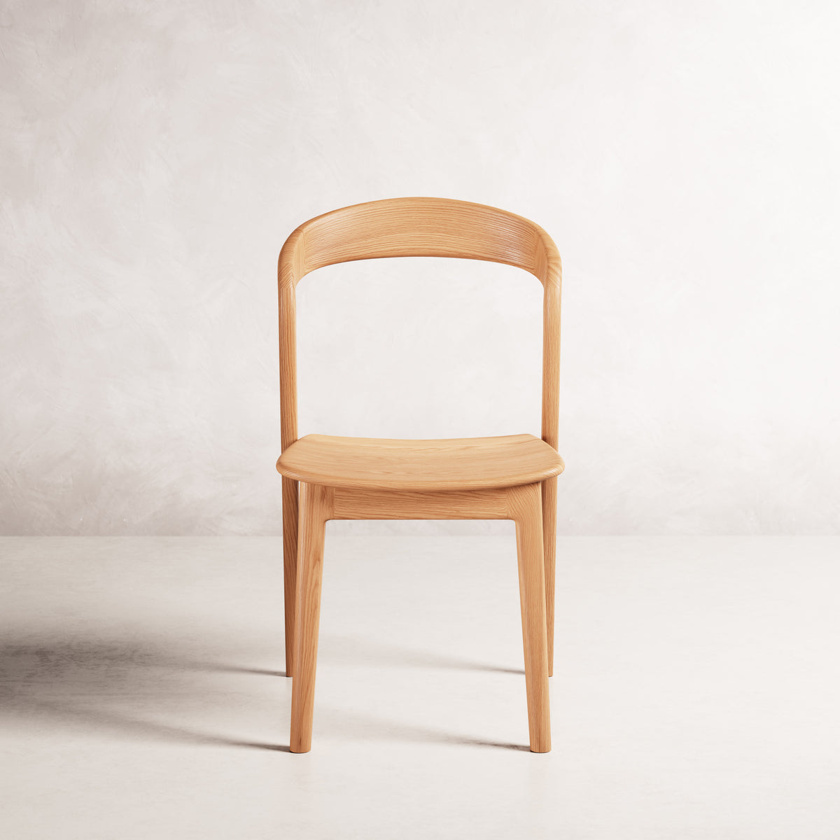 Eva Dining Chair - Solid American Oak with Solid Seat | 360 View - Frame 34