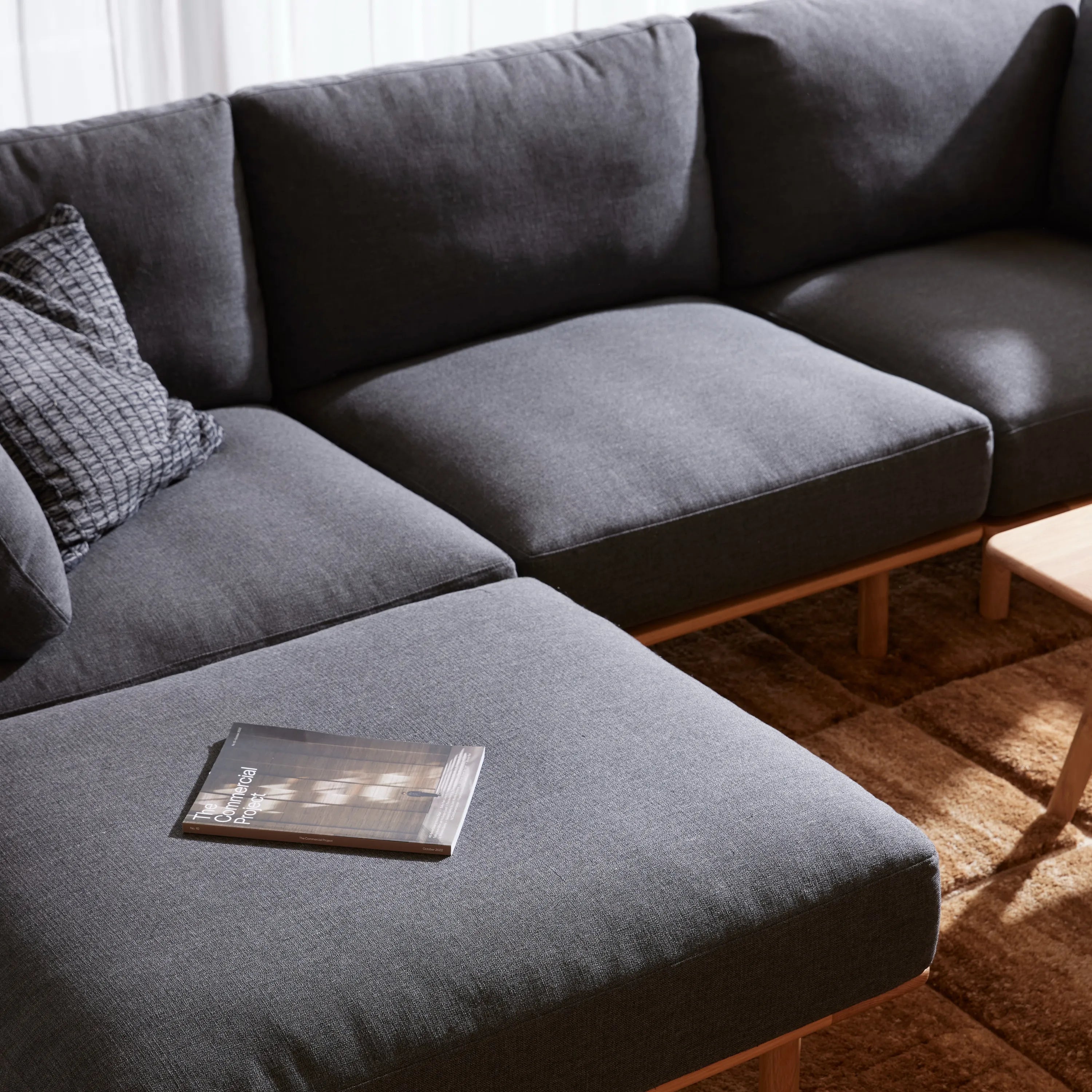 Anika Modular Sofa Solid American Oak