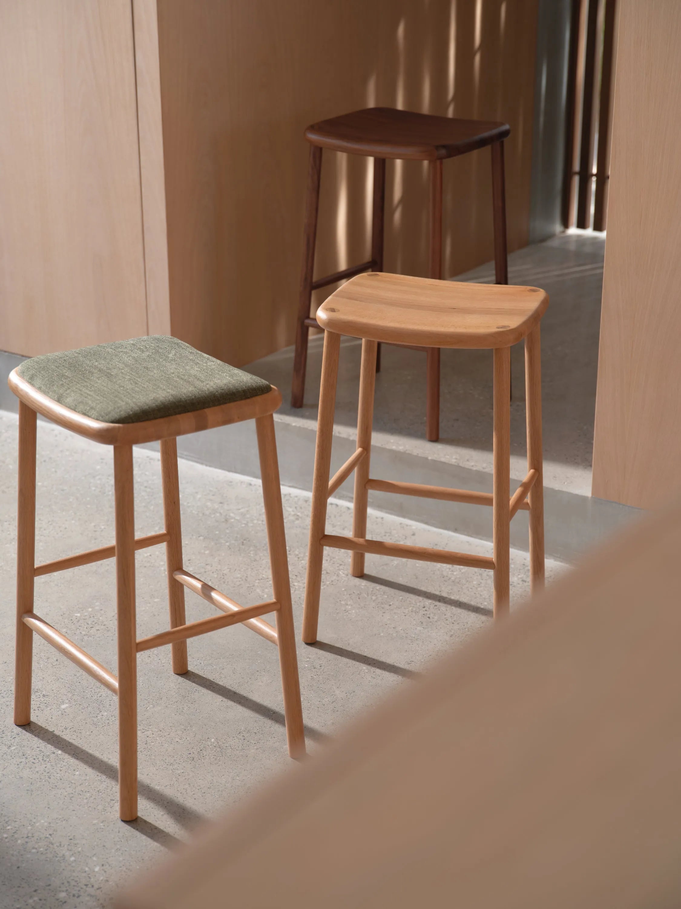 Anton Counter Stool Solid American Oak