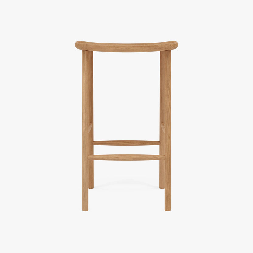 Anton Counter Stool Solid Seat Solid American Oak