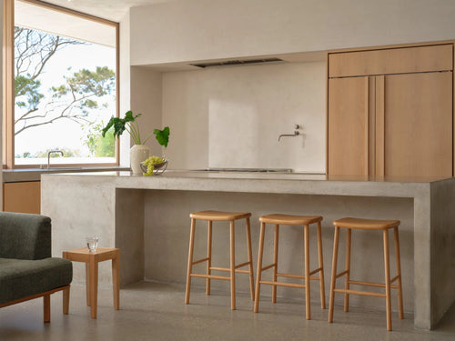 Anton Counter Stool Solid Seat Solid American Oak