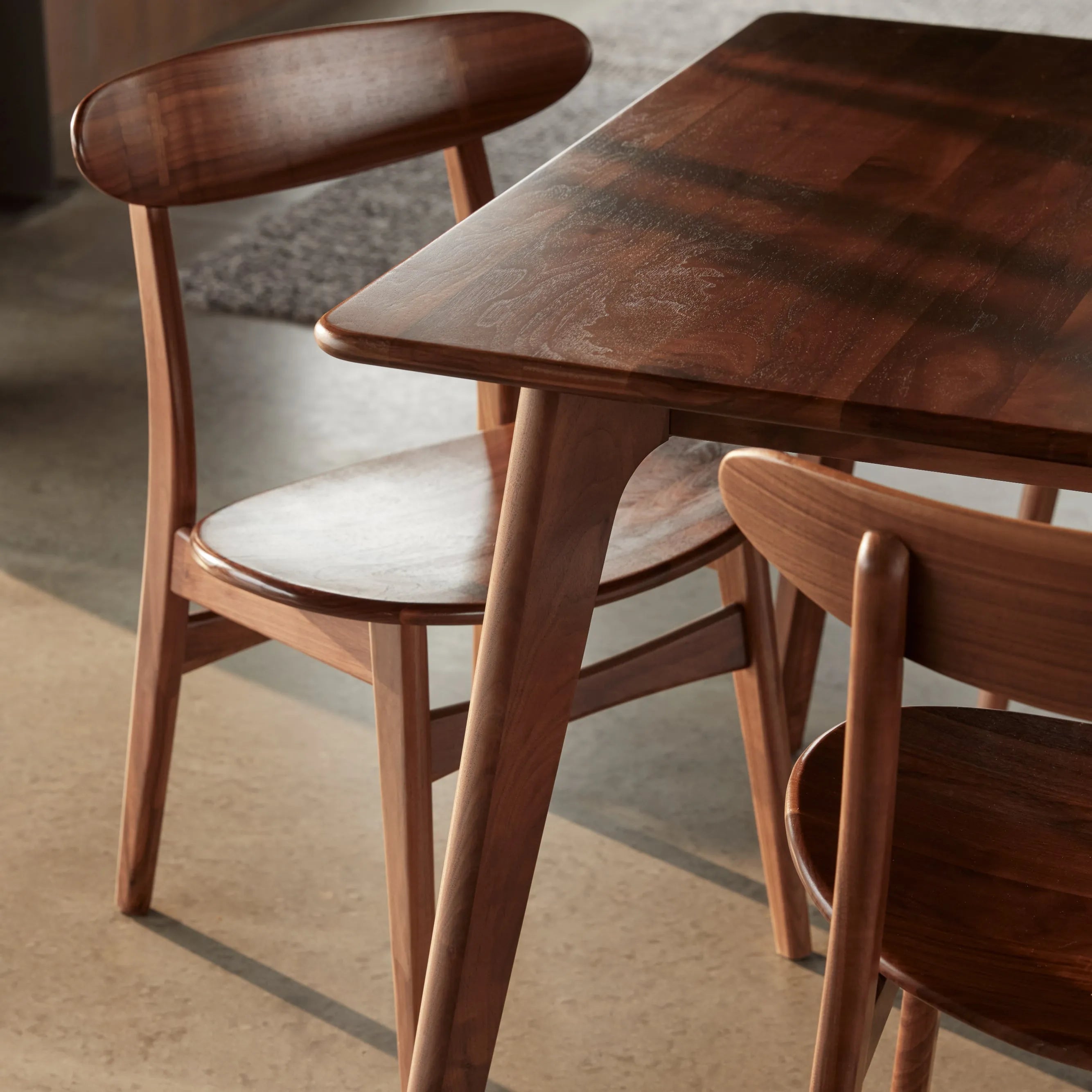 Magnus Dining Chair Solid Seat Solid American Walnut