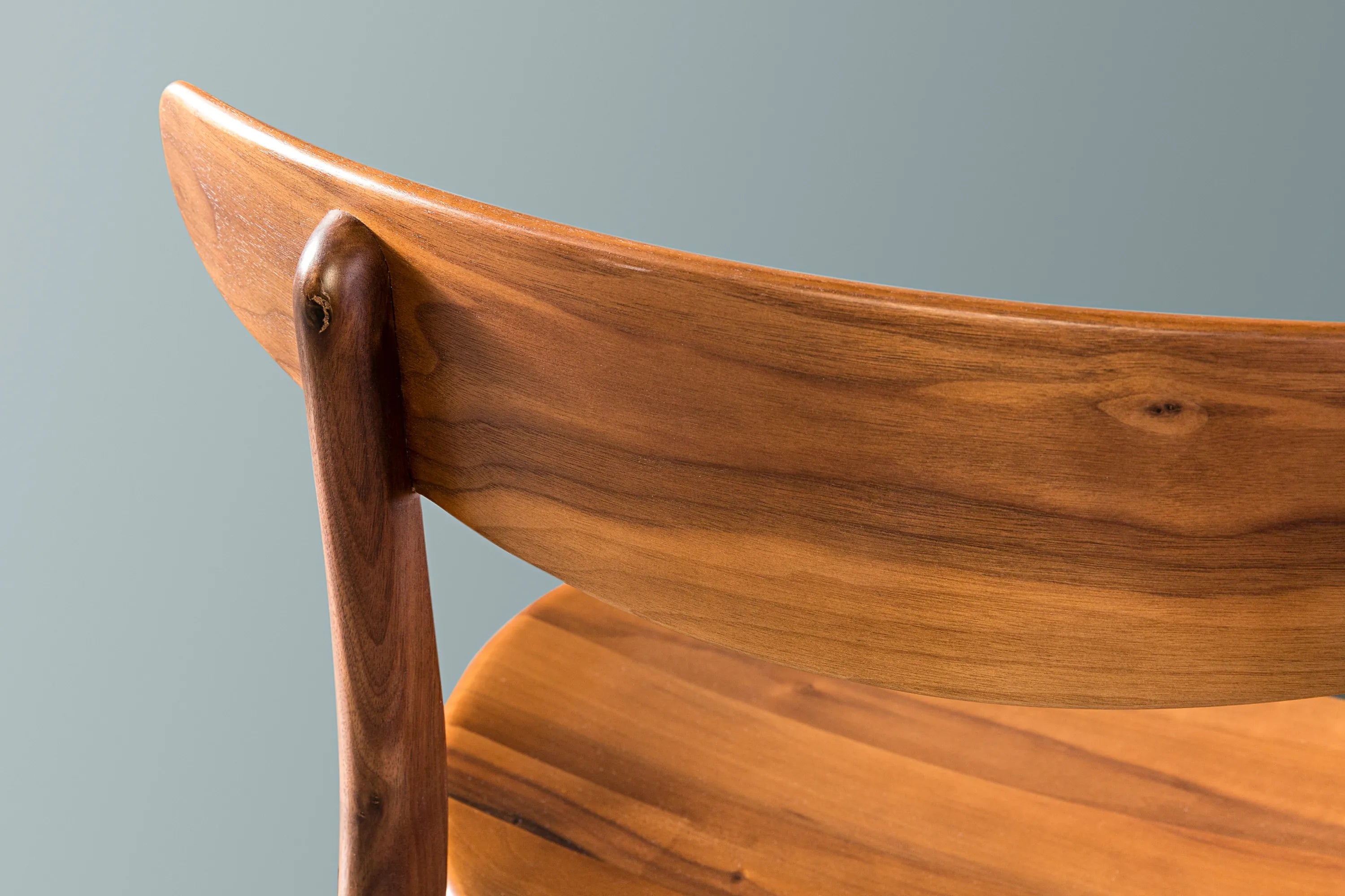 Magnus Dining Chair Solid Seat Solid American Walnut
