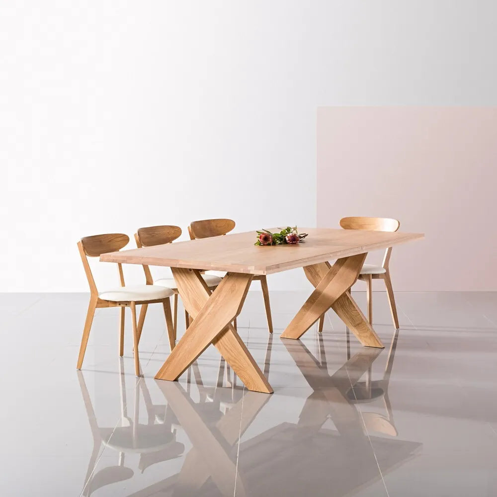 Axel Dining Table 79" x 43" Solid American Oak