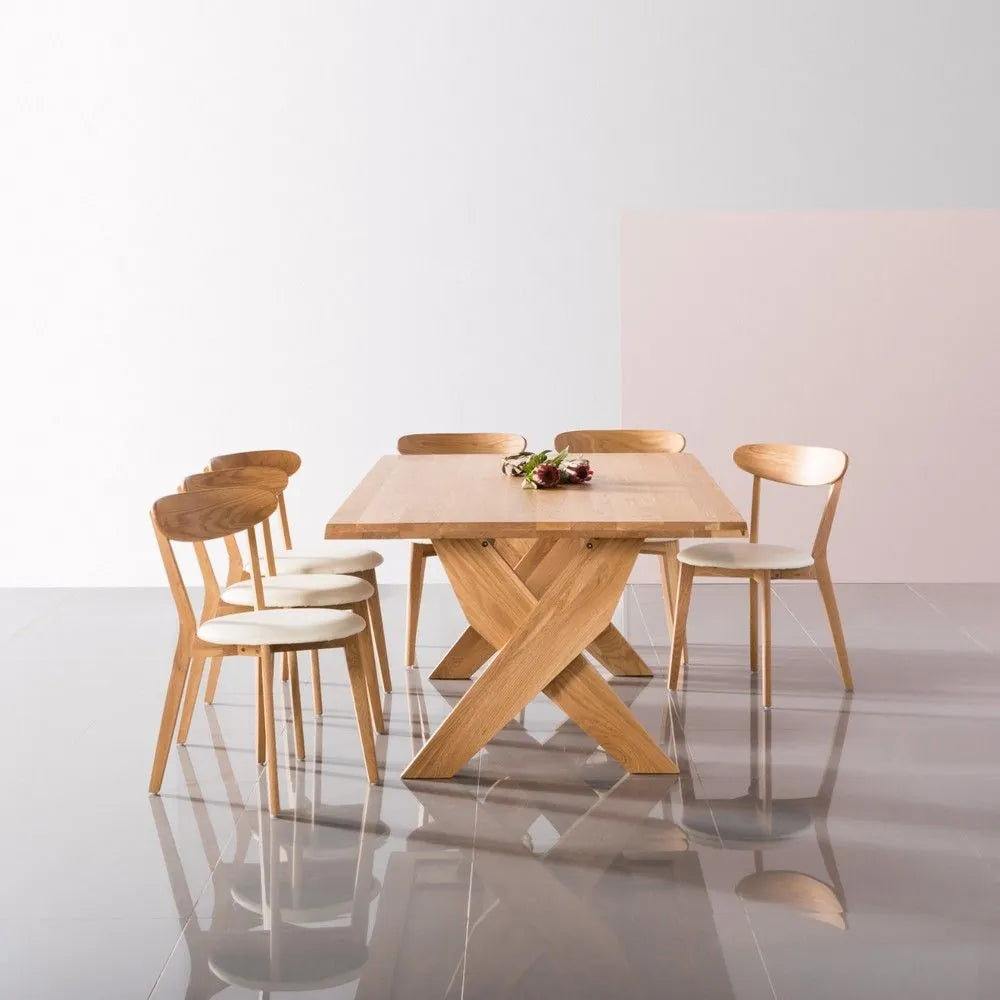 Axel Dining Table 79" x 43" Solid American Oak