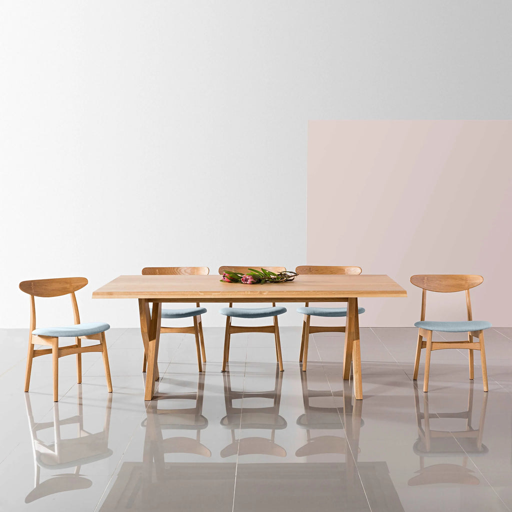 Axel Dining Table 79" x 43" Solid American Oak