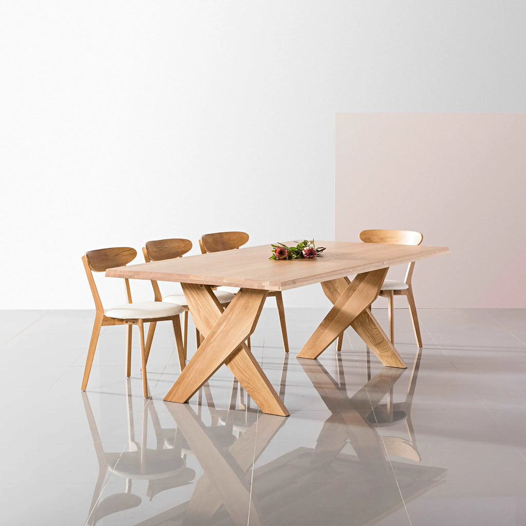 Axel Dining Table 79" x 43" Solid American Oak