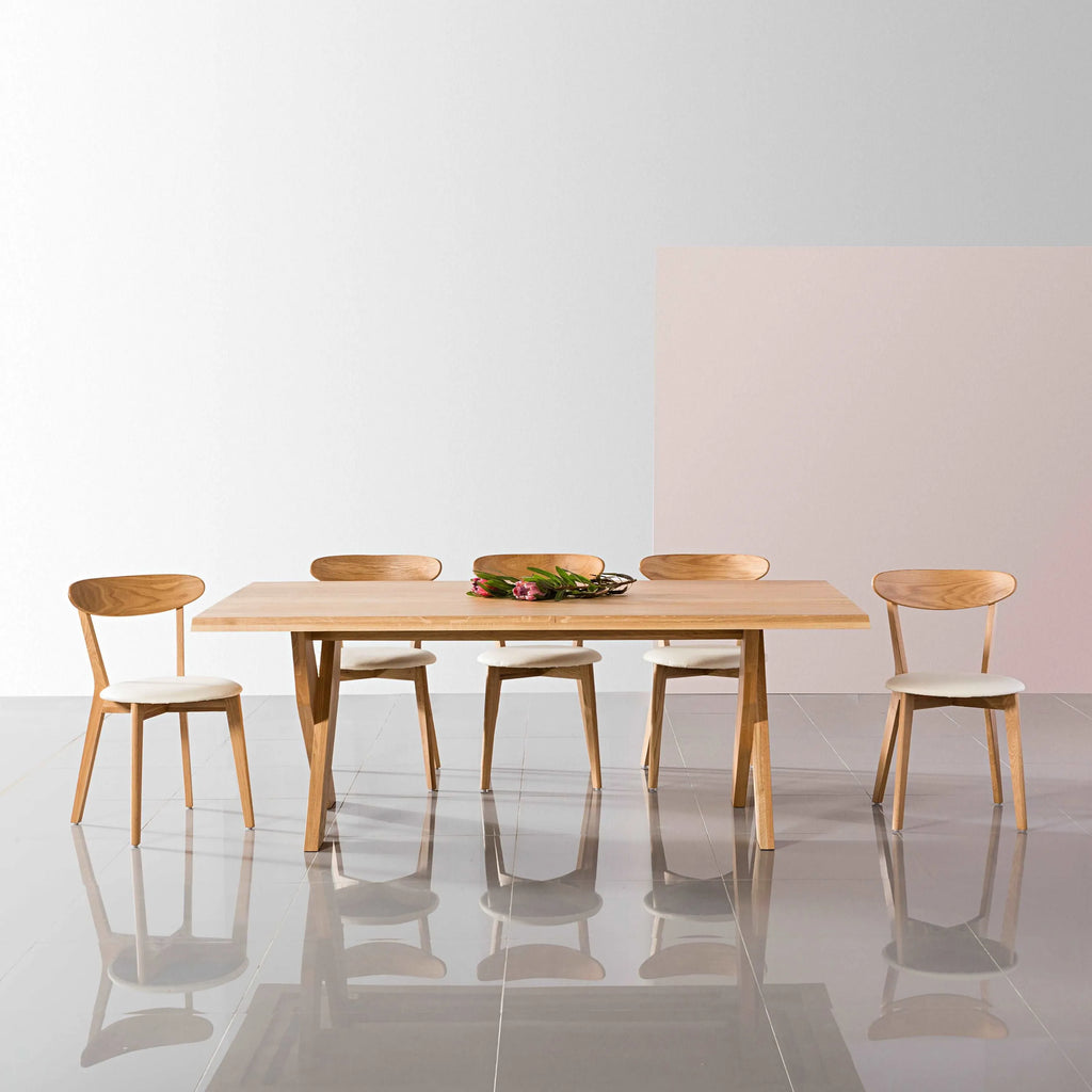 Axel Dining Table 79" x 43" Solid American Oak