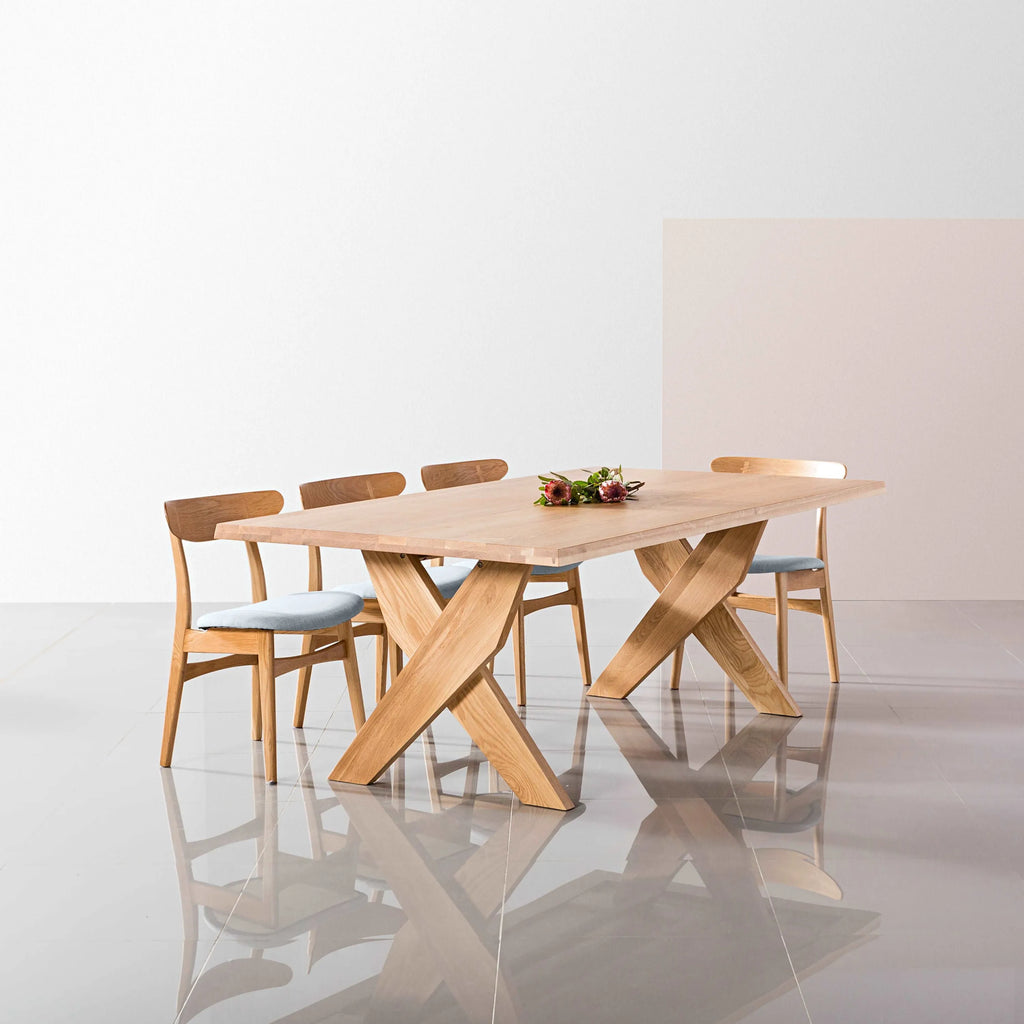 Axel Dining Table 79" x 43" Solid American Oak