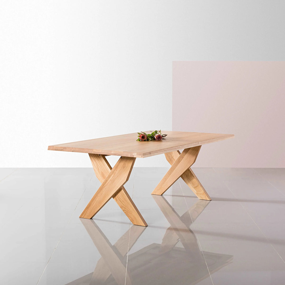 Axel Dining Table 95" x 43" Solid American Oak