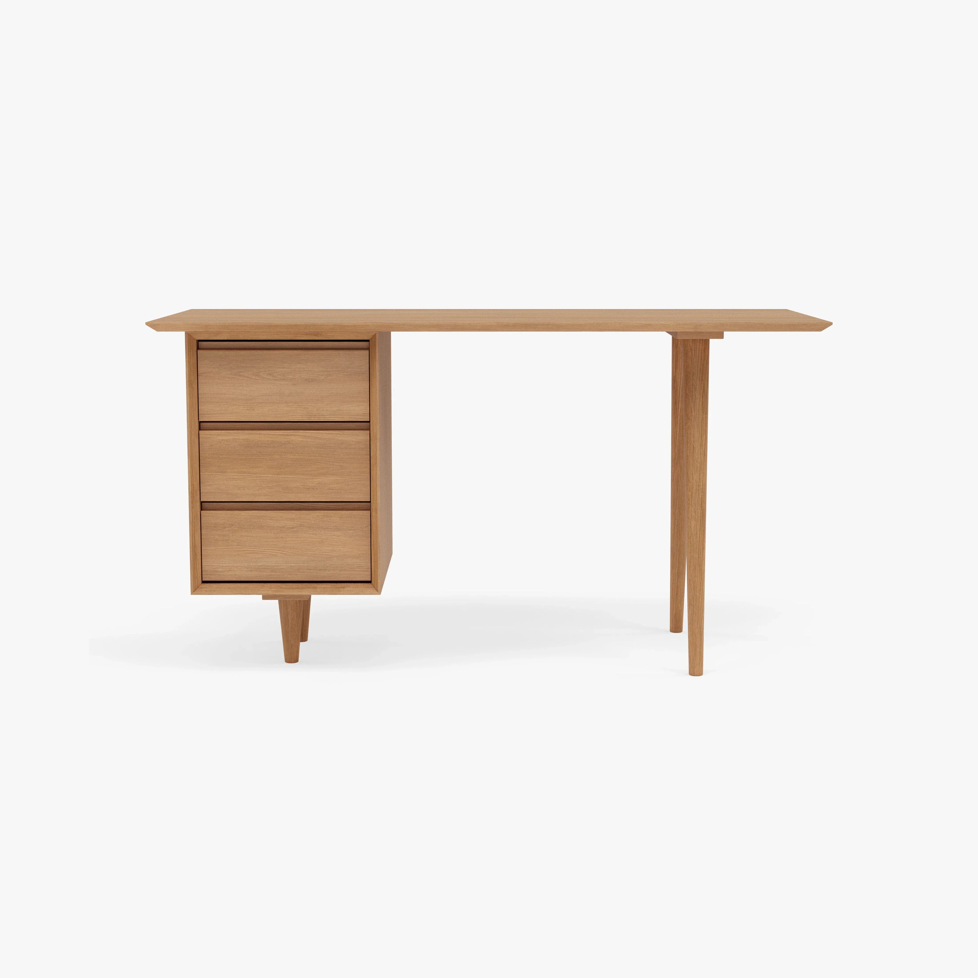 Bastian Office Desk 55" x 24" Solid American Oak