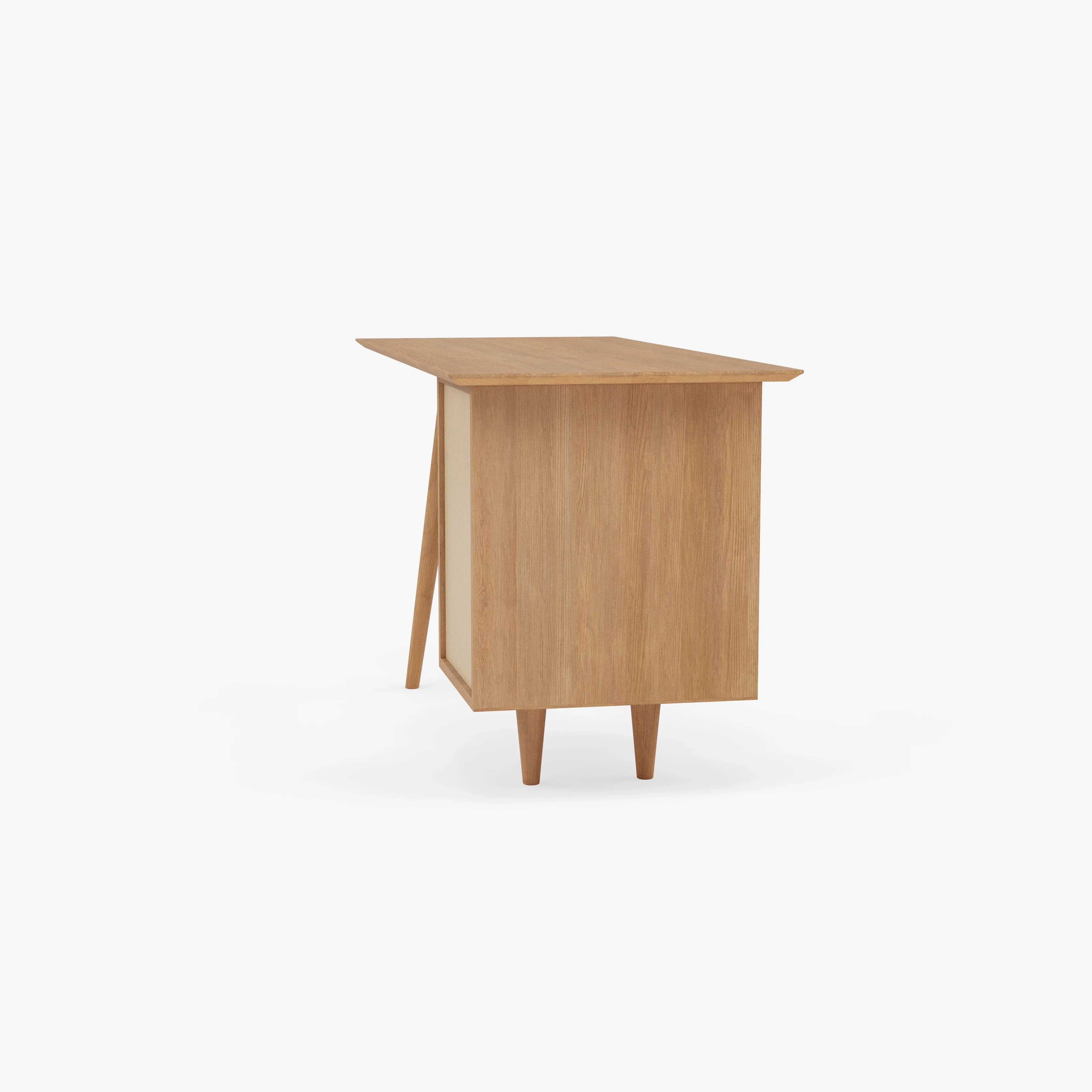 Bastian Office Desk 55" x 24" Solid American Oak