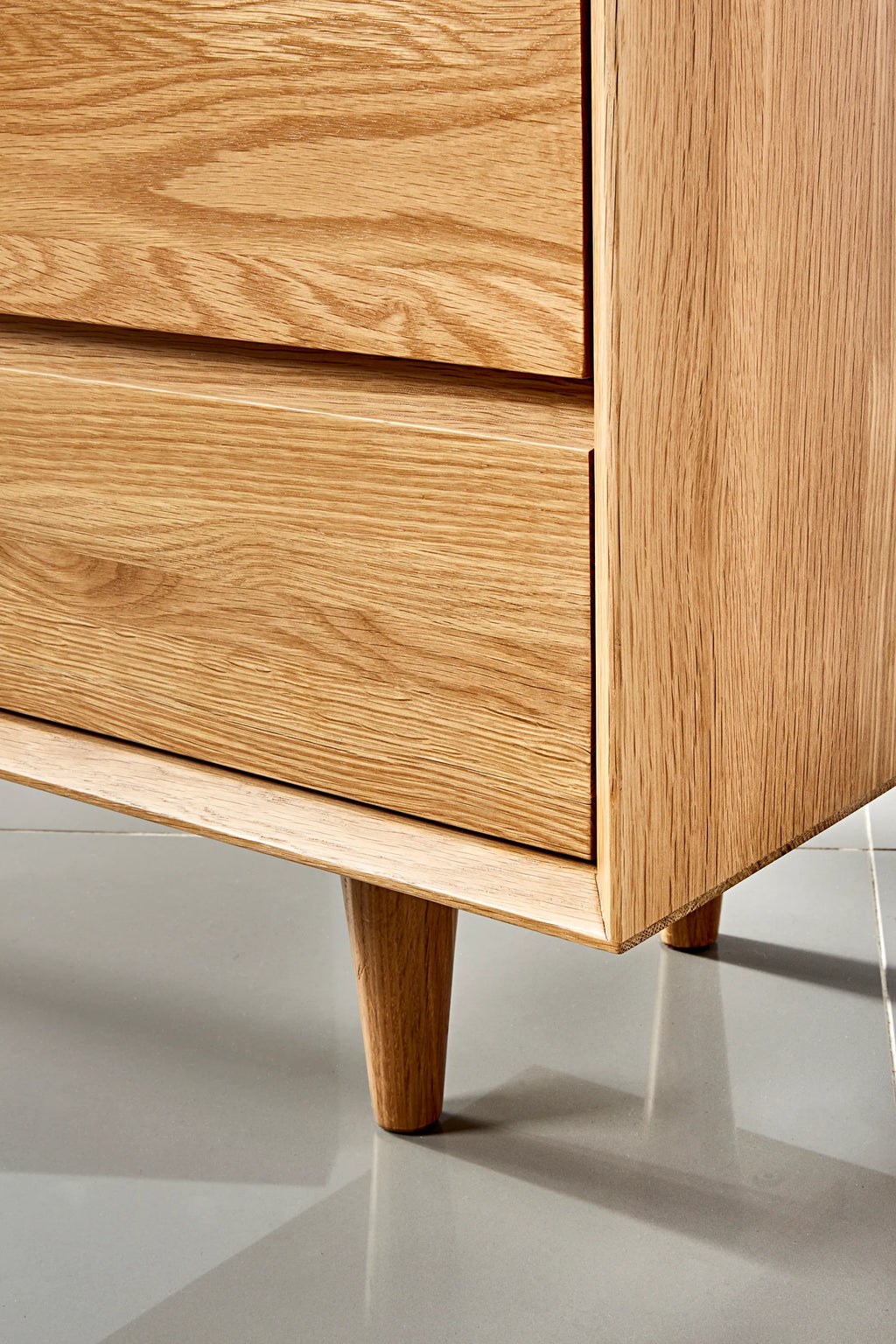 Bastian Office Desk 55" x 24" Solid American Oak