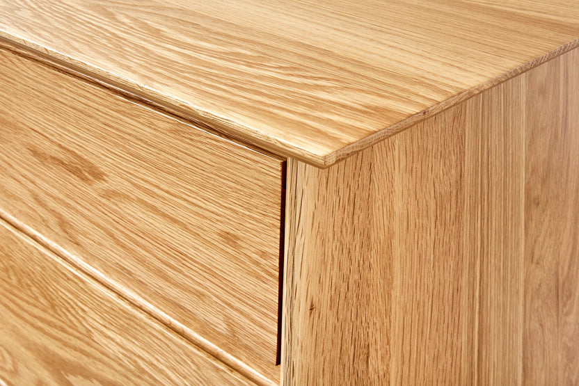 Bastian Office Desk 55" x 24" Solid American Oak