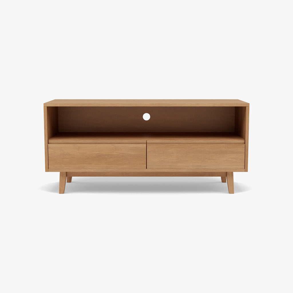 Bastian TV and Media Console 51" x 18" Solid American Oak
