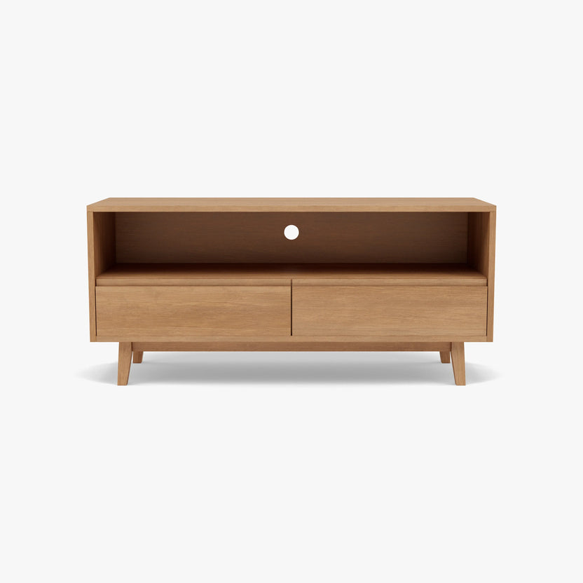 Bastian TV and Media Console 51" x 18" Solid American Oak
