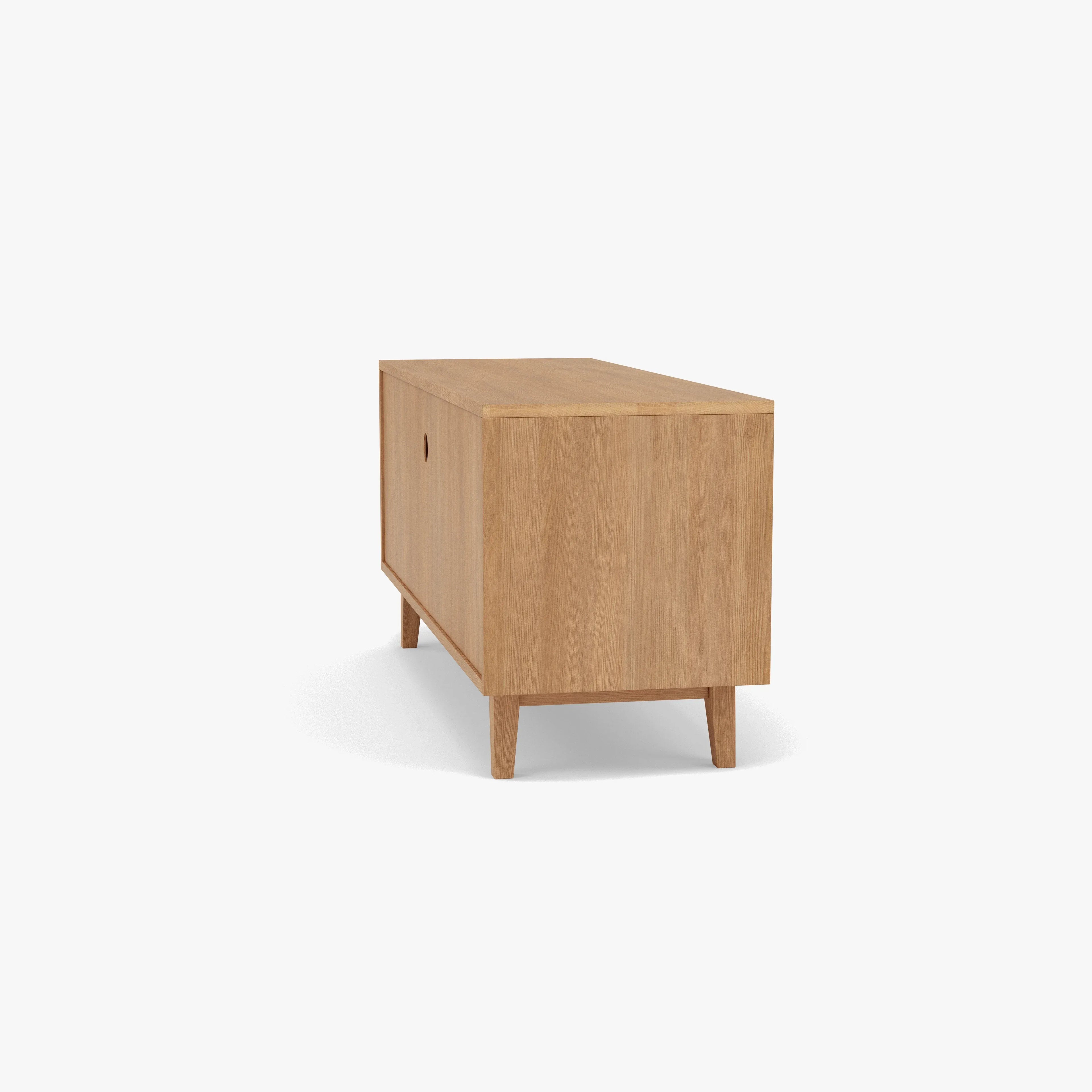 Bastian TV and Media Console 51" x 18" Solid American Oak
