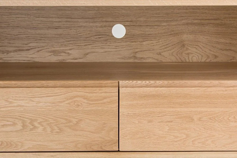 Bastian TV and Media Console 51" x 18" Solid American Oak