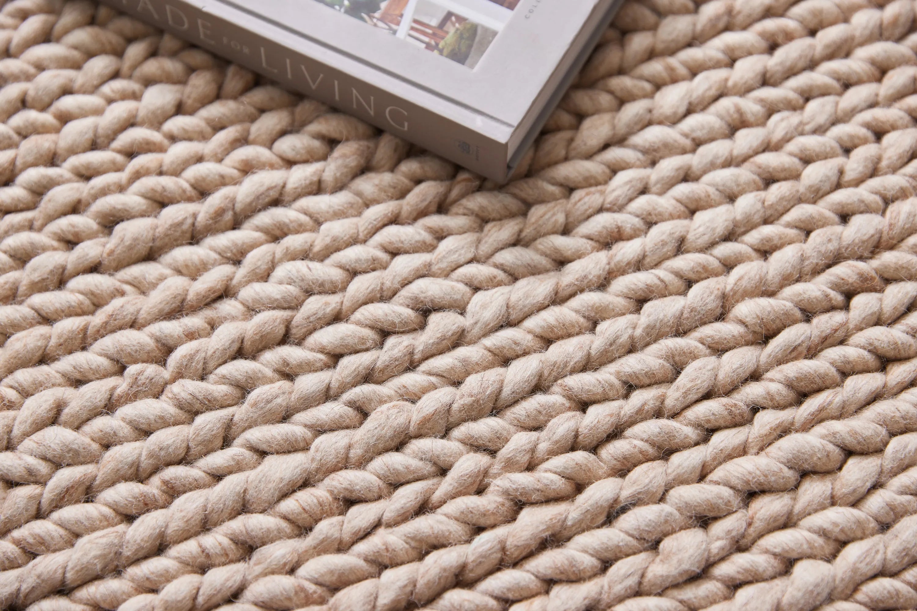 Bodie NZ Wool Rug Natural Harvest