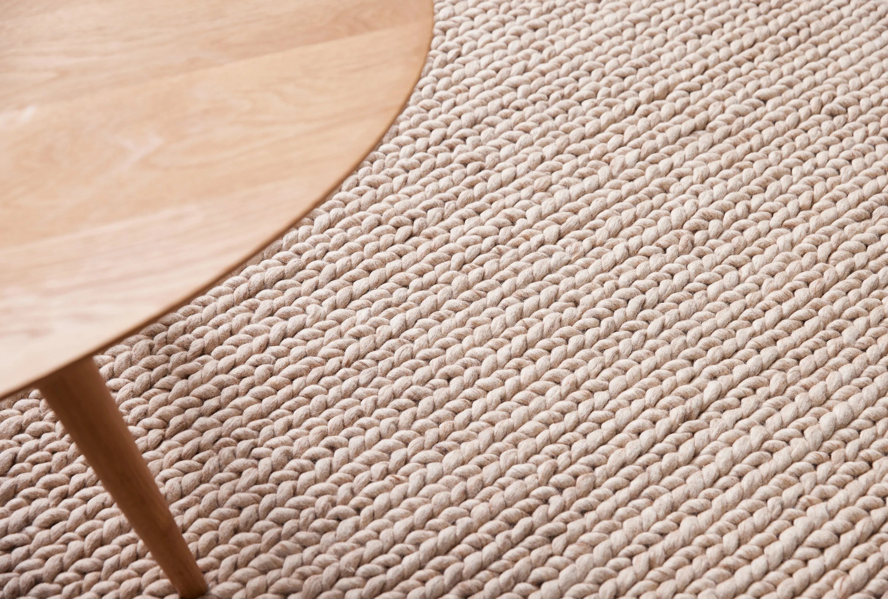 Bodie NZ Wool Rug Natural Harvest