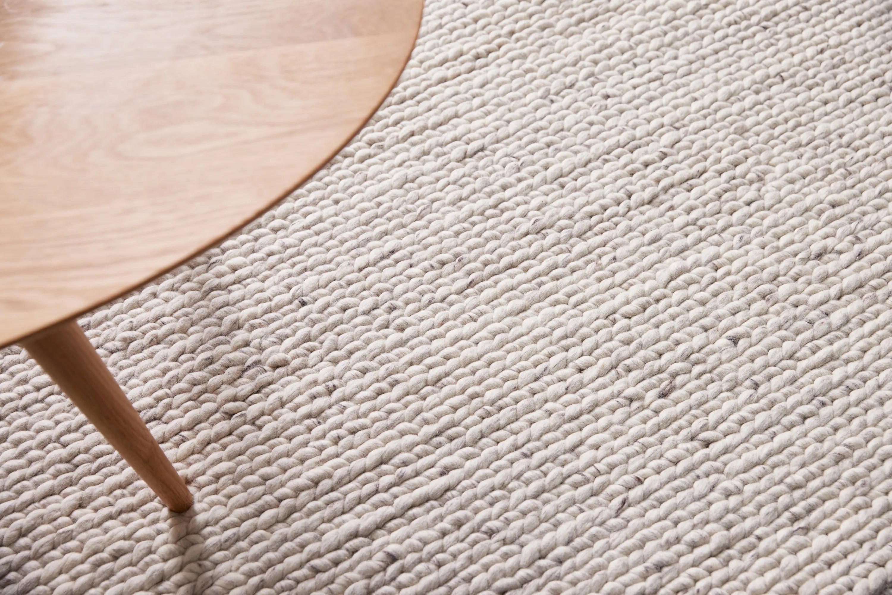 Bodie NZ Wool Rug Snowcap White