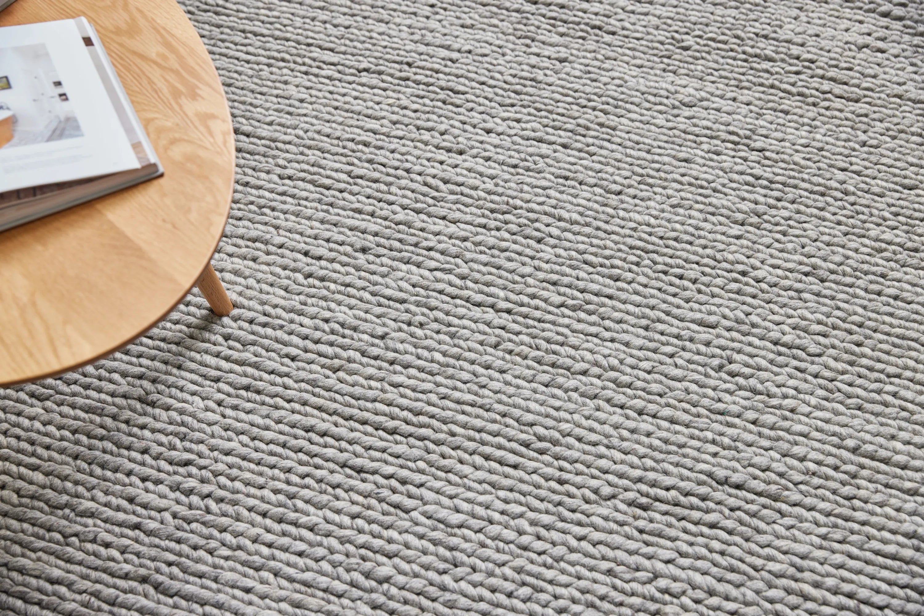 Bodie NZ Wool Rug - 8' x 10' in Frost Gray