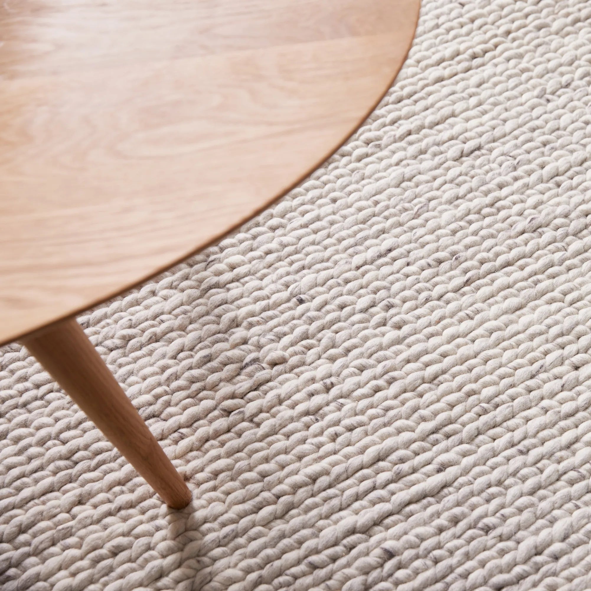 Bodie NZ Wool Rug - 10' x 14' in Snowcap White