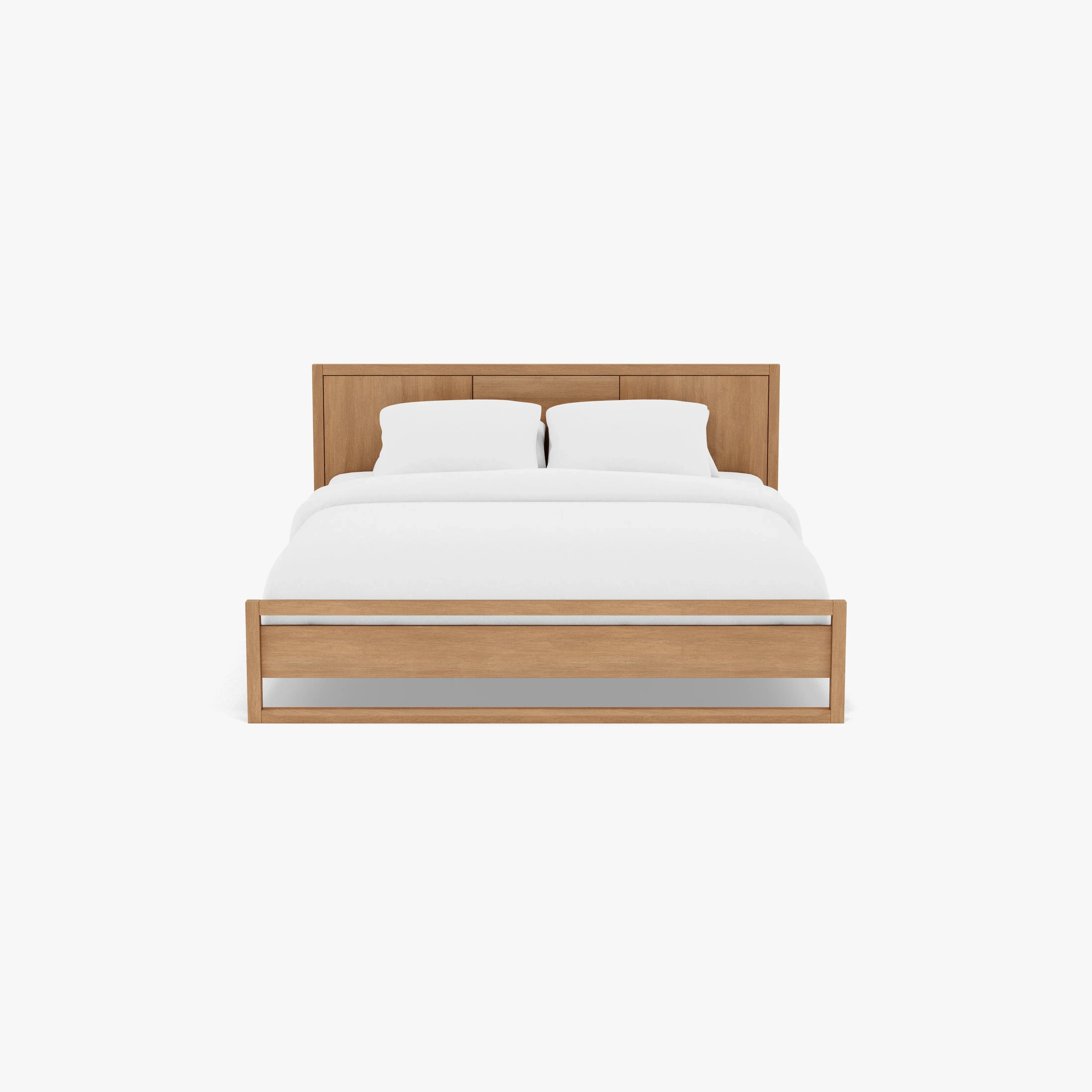 Bruno Bed Frame King American Oak